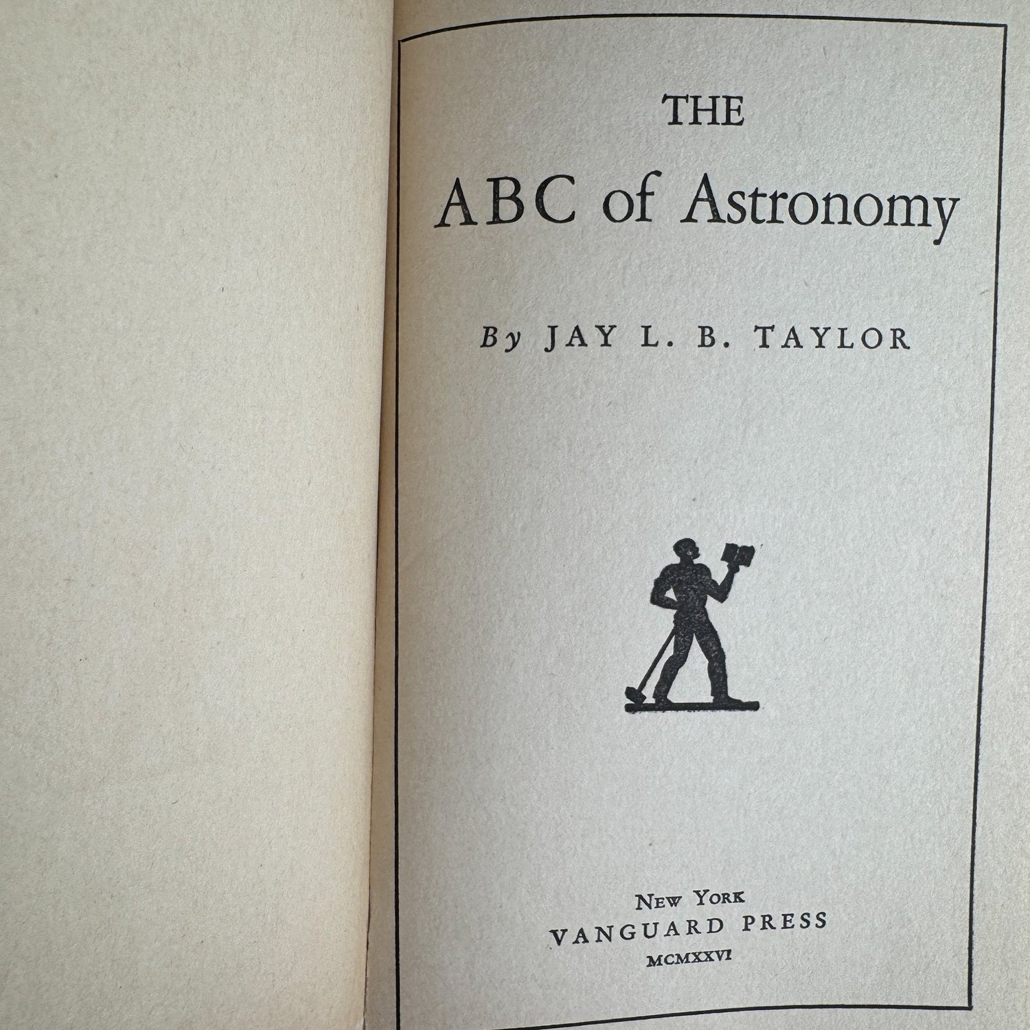 The ABC of Astronomy, Jay L. B. Taylor, 1926, Hardcover - Pretty Old Books