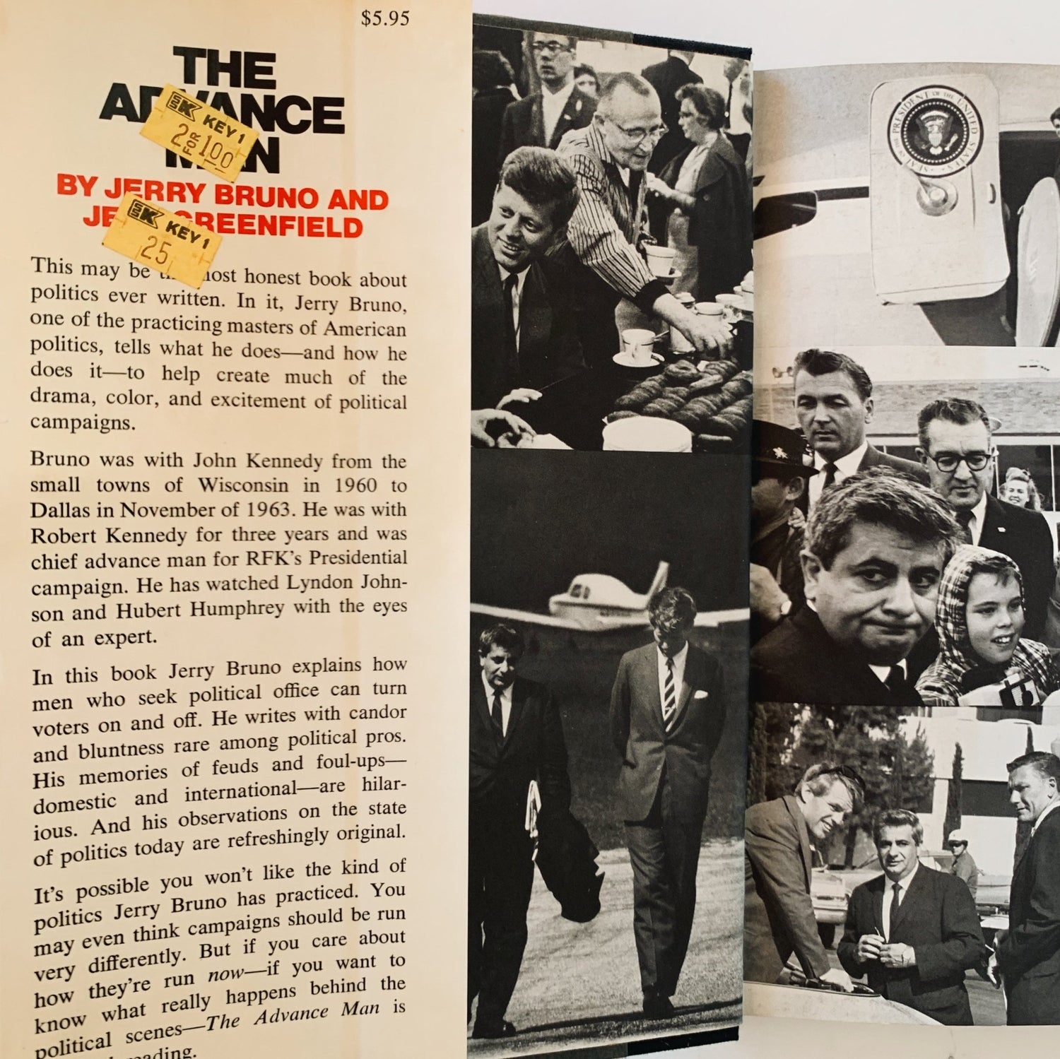 The Advance Man: An Offbeat Look at What Really Happens in Political Campaigns, 1971 Hardcover - Pretty Old Books