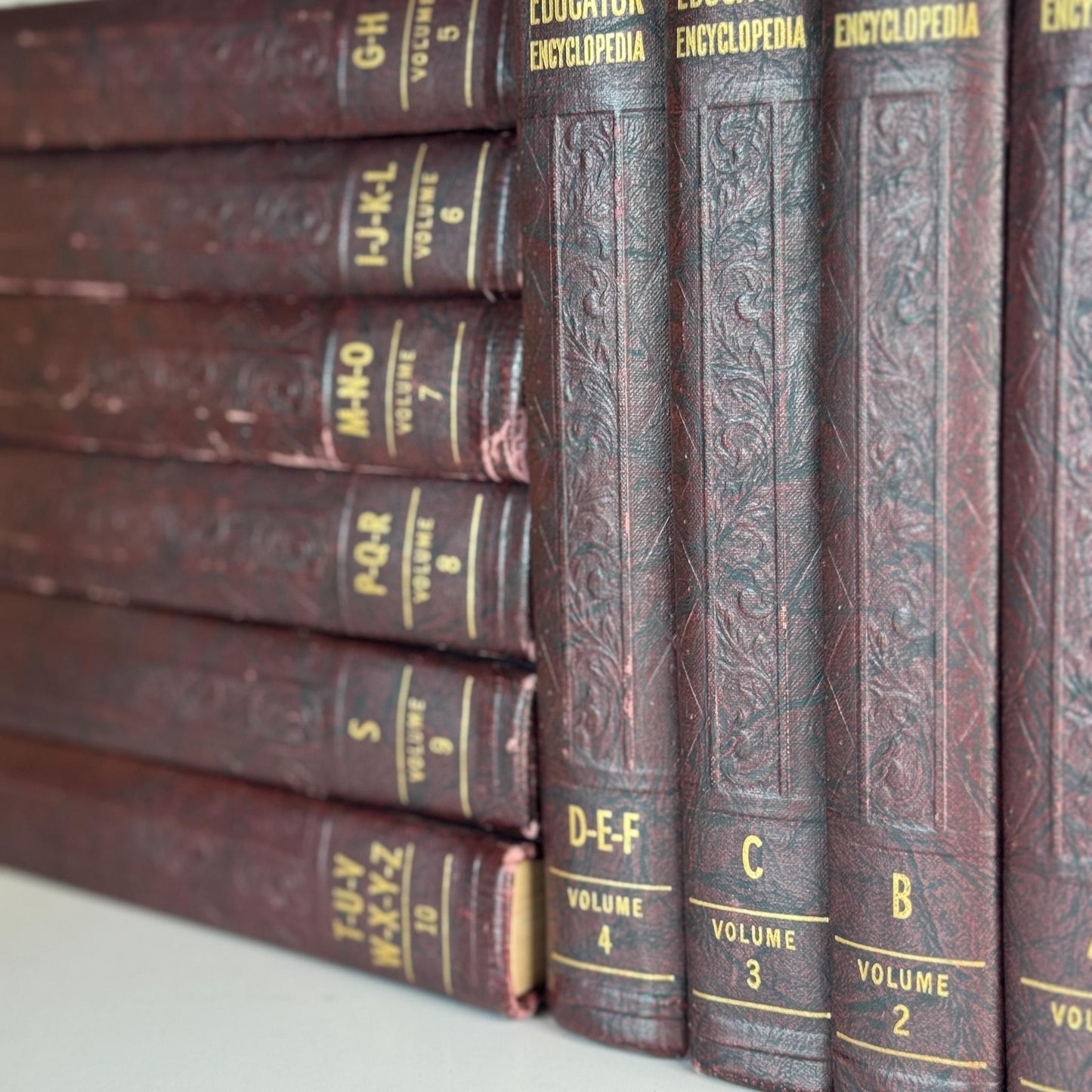 The American Educator Library Book Set, Complete, 1960, Mid - Century Book Set - Pretty Old Books