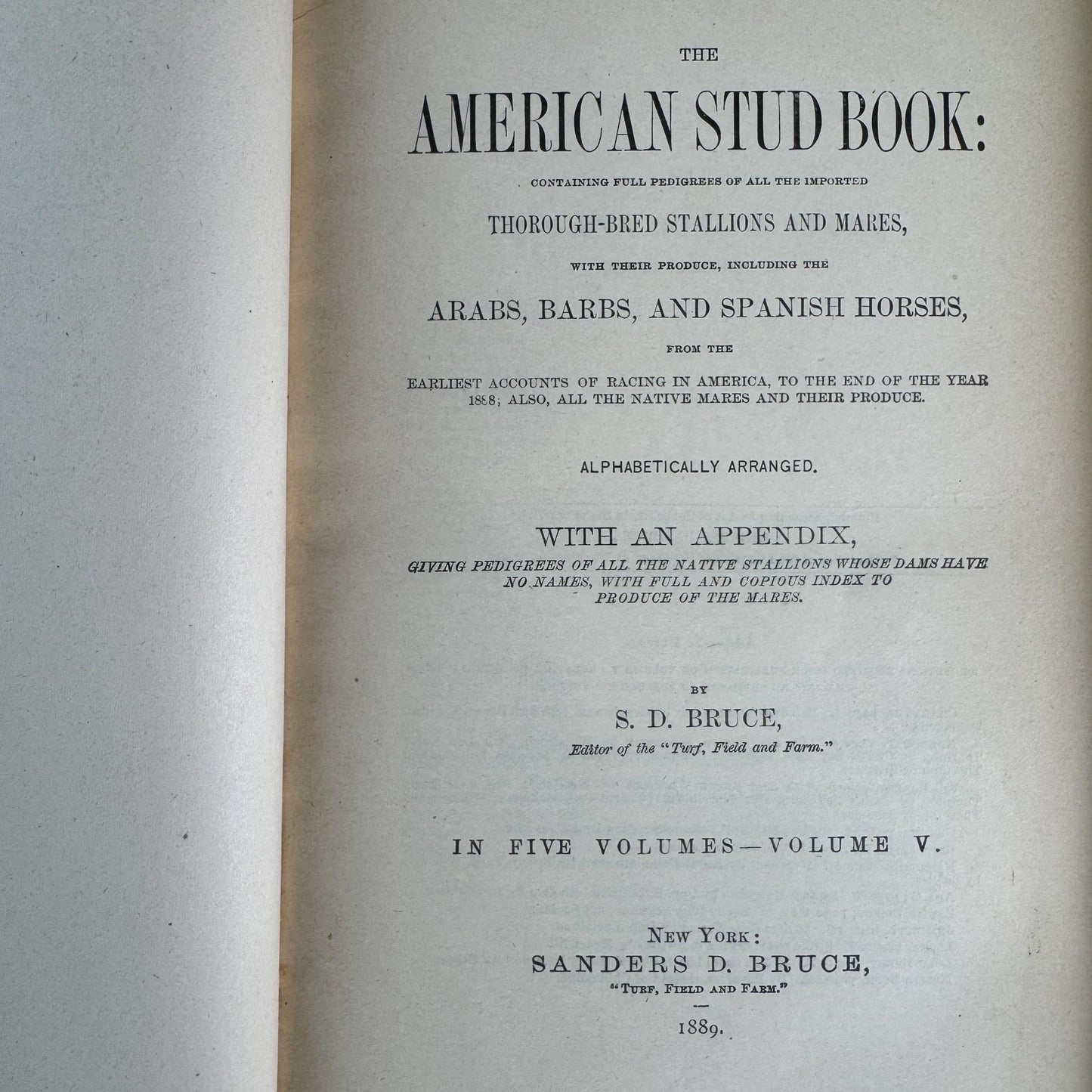 The American Stud Book, 1800s Horse - Racing Leather Bound Books - Pretty Old Books