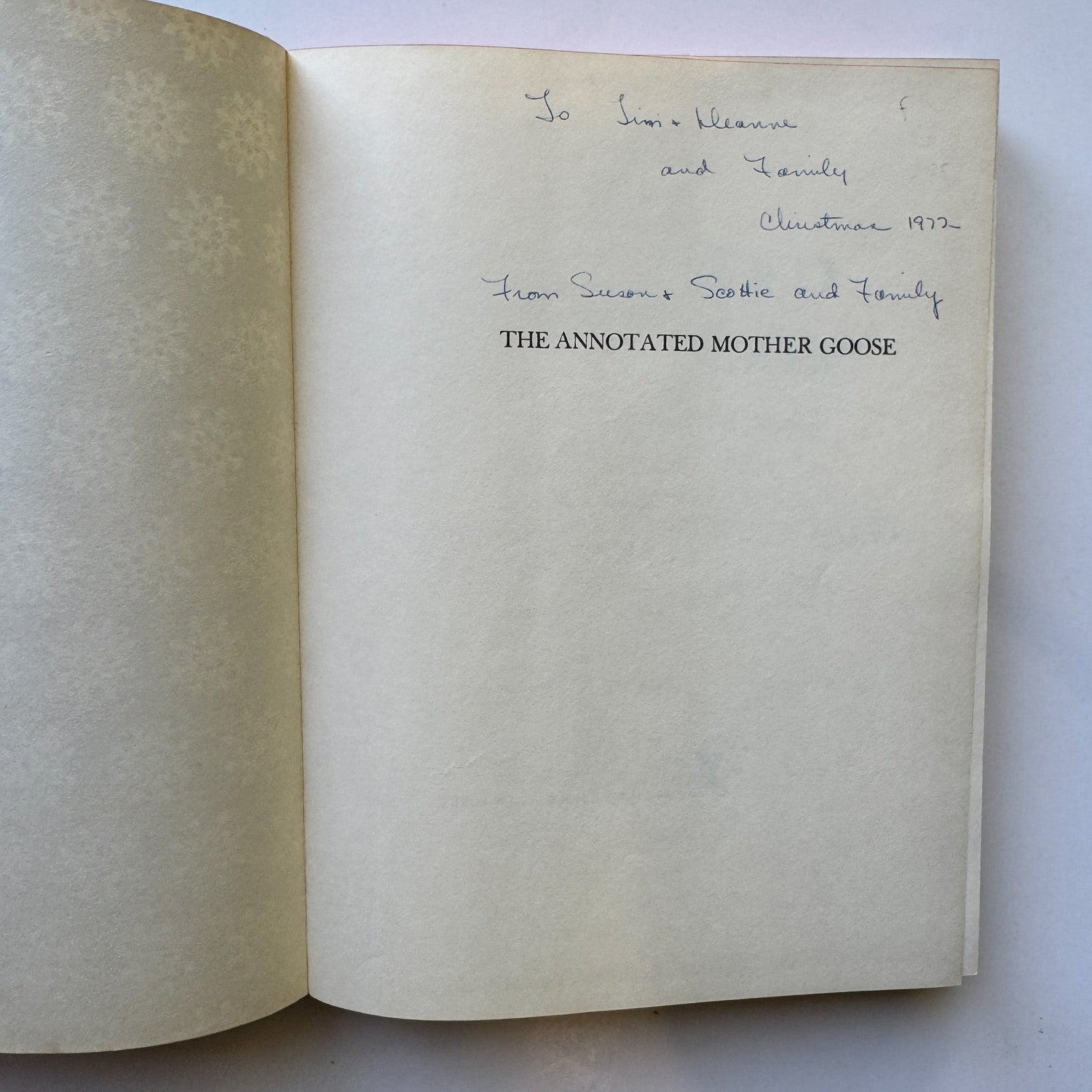 The Annotated Mother Goose, 1962 Hardcover - Pretty Old Books