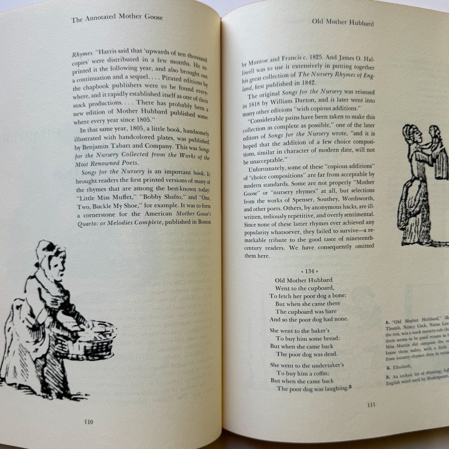 The Annotated Mother Goose, 1962 Hardcover - Pretty Old Books