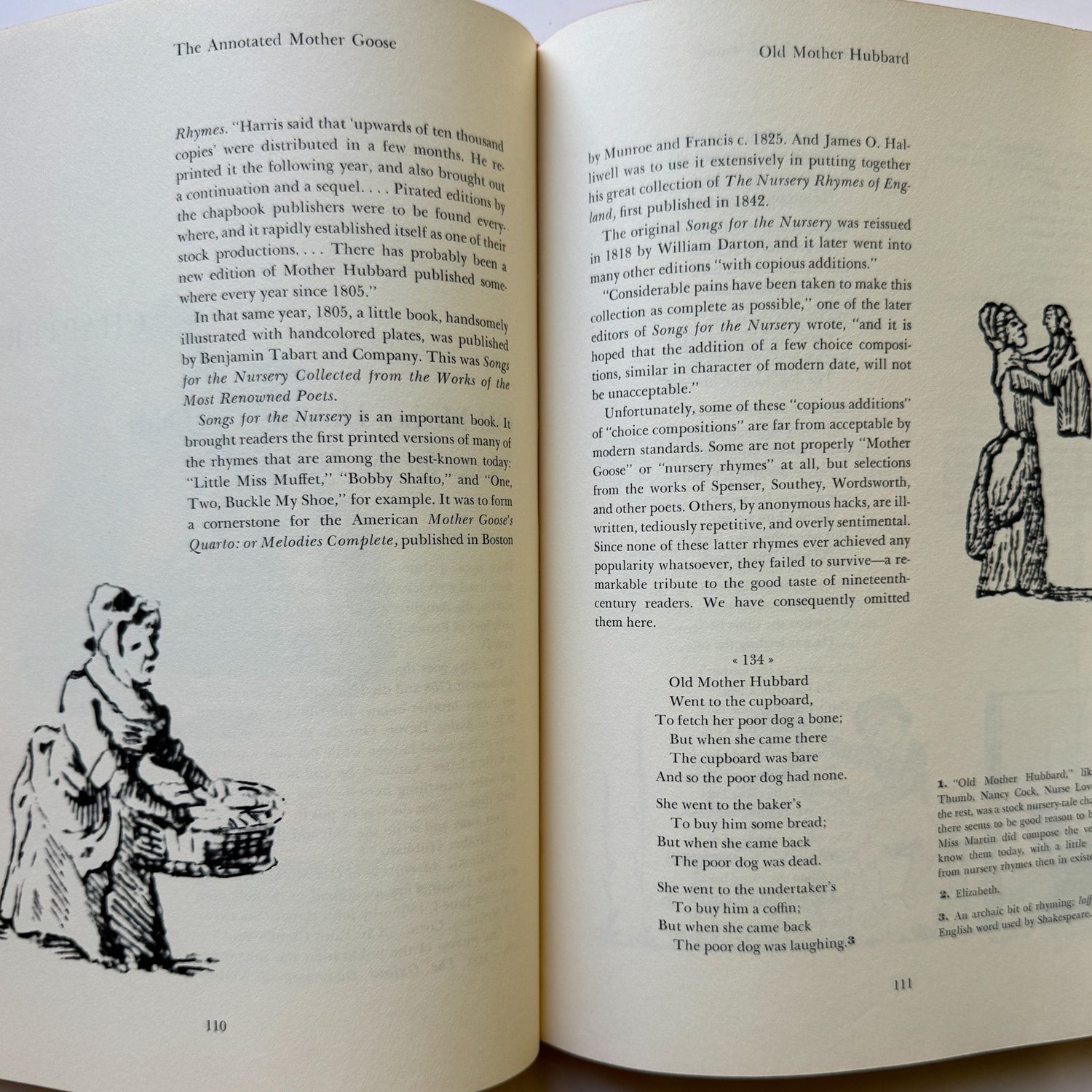 The Annotated Mother Goose, 1962 Hardcover - Pretty Old Books