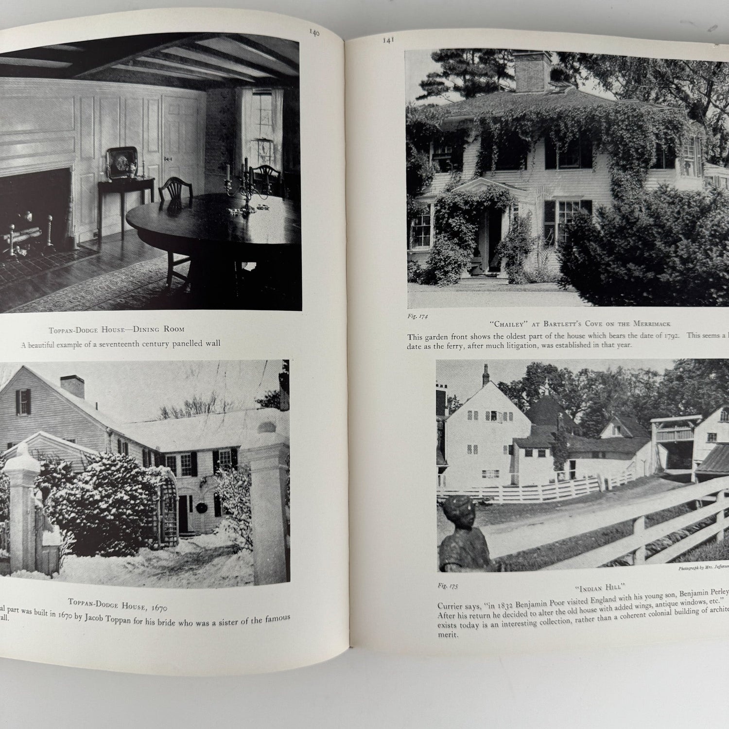 The Architectural Heritage of the Merrimack: Early Houses and Gardens, Limited Edition, 1941 - Pretty Old Books