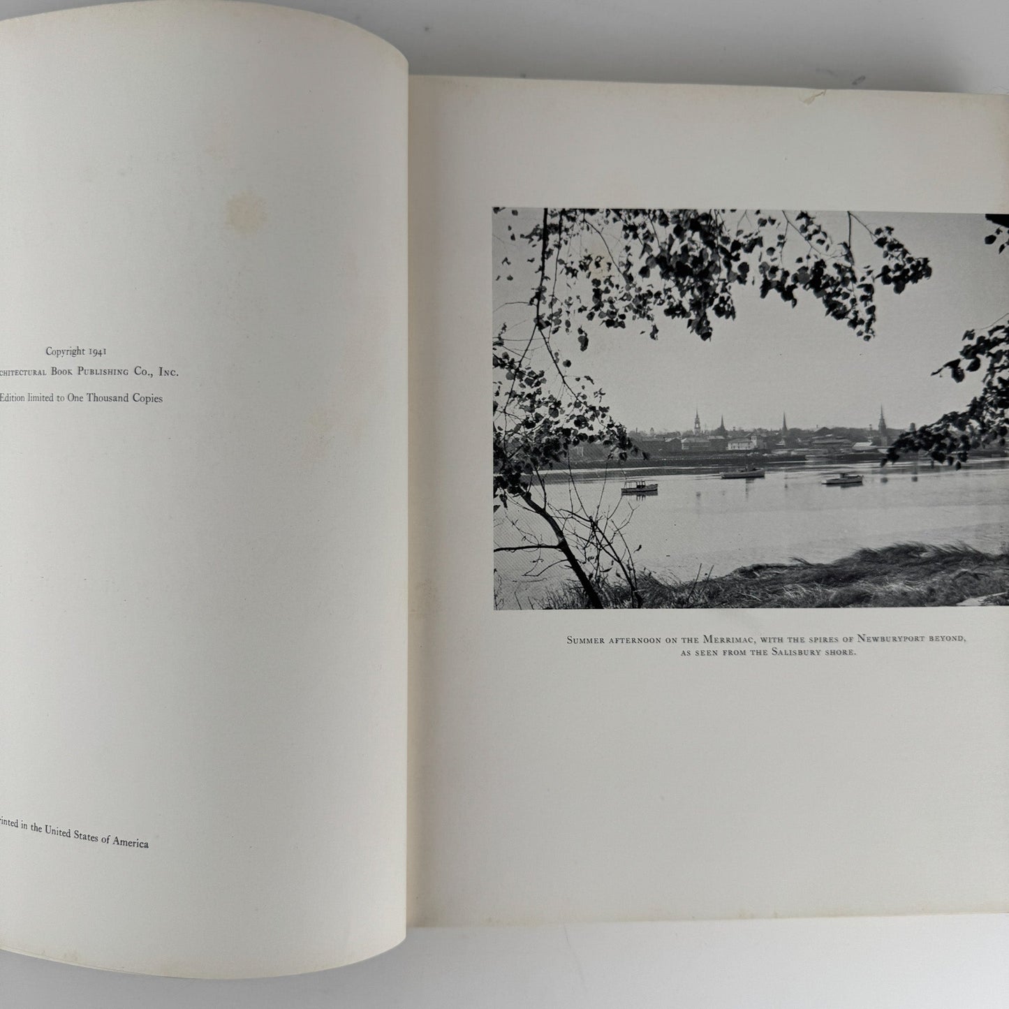 The Architectural Heritage of the Merrimack: Early Houses and Gardens, Limited Edition, 1941 - Pretty Old Books