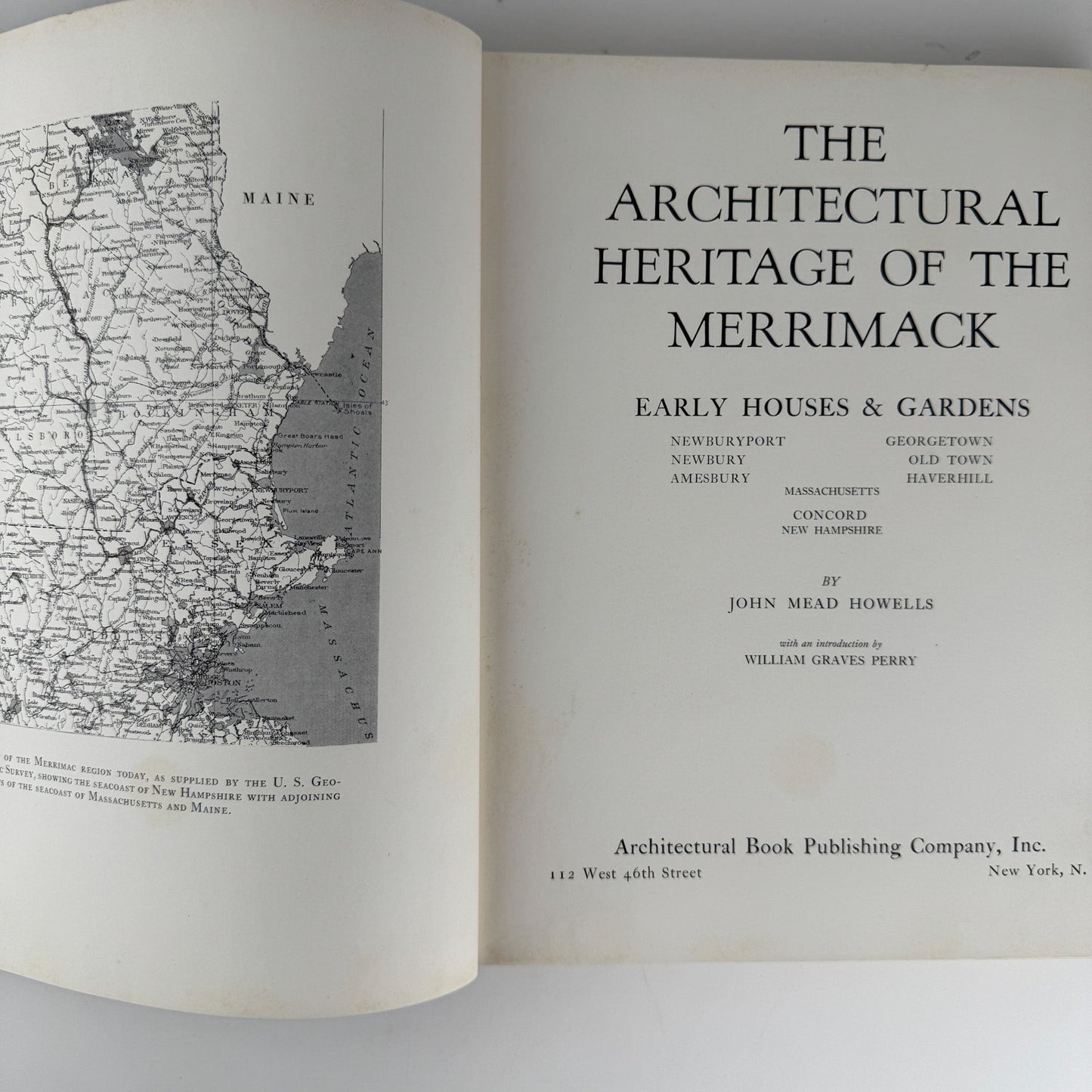 The Architectural Heritage of the Merrimack: Early Houses and Gardens, Limited Edition, 1941 - Pretty Old Books