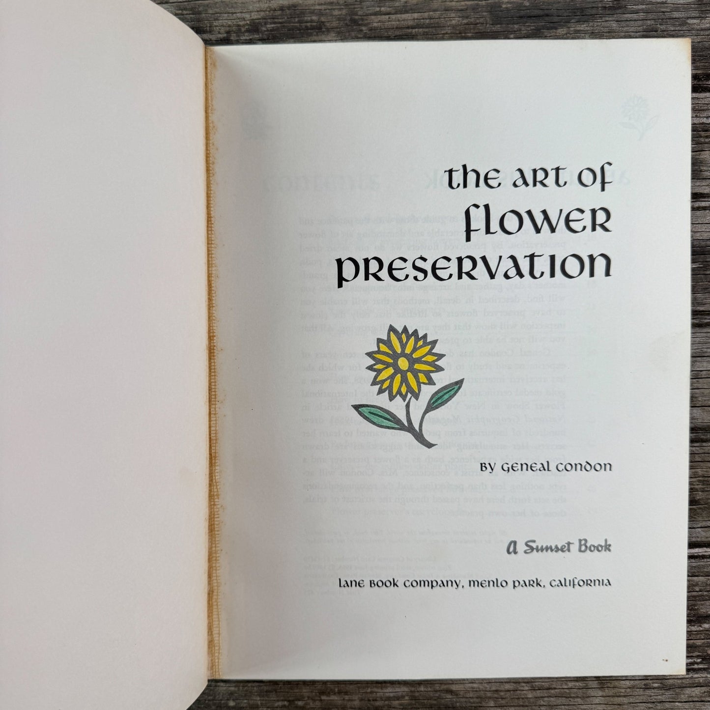 The Art of Flower Preservation, Sunset Magazine, 1962 - Pretty Old Books