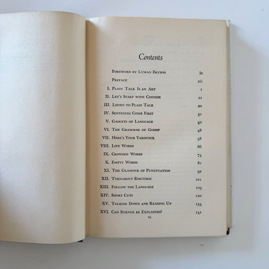 The Art of Plain Talk, Rudolph Flesch, 1946 Hardcover - Pretty Old Books