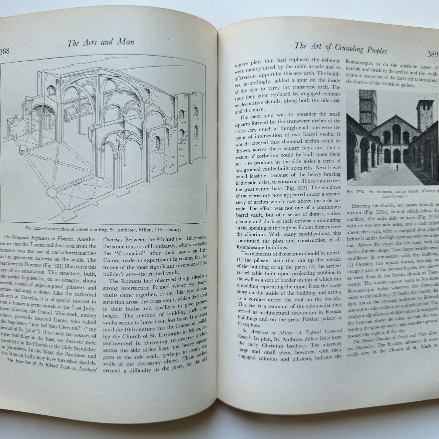 The Arts and Man, 1940, Raymond Stites, Fine Art History Hardcover - Pretty Old Books