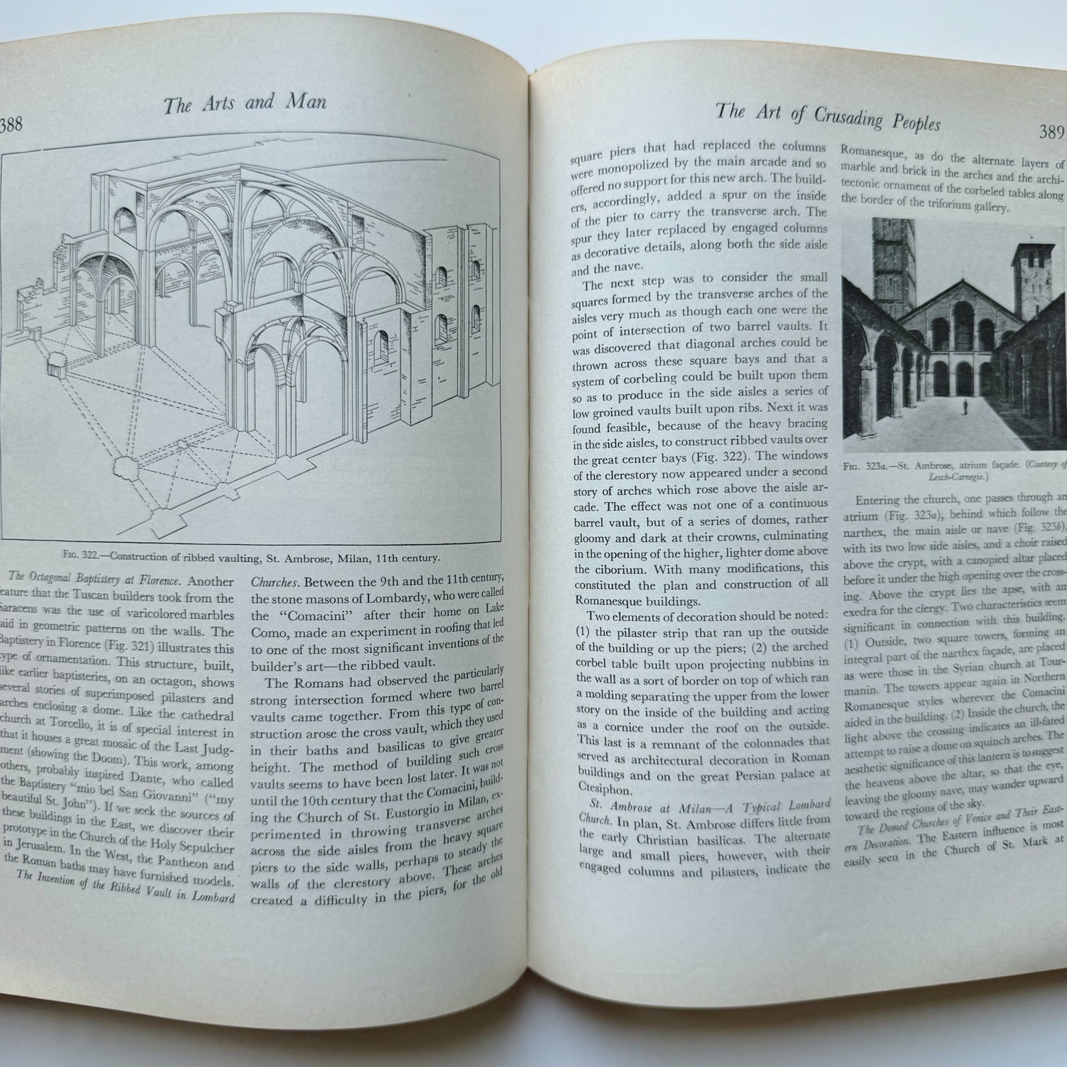 The Arts and Man, 1940, Raymond Stites, Fine Art History Hardcover - Pretty Old Books