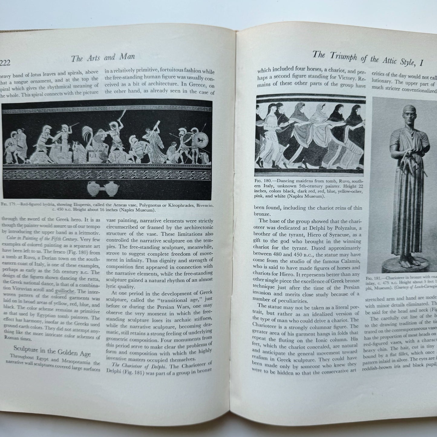The Arts and Man, 1940, Raymond Stites, Fine Art History Hardcover - Pretty Old Books