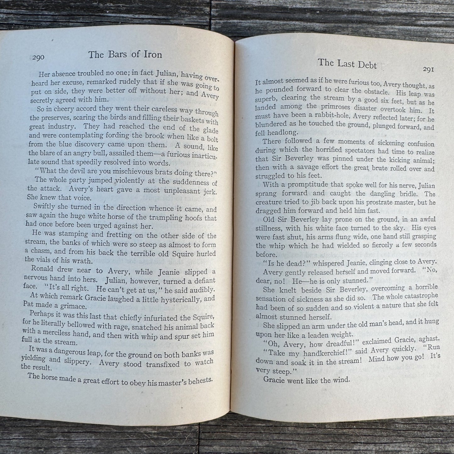 The Bars of Iron, Ethel M. Dell, 1916, A. L. Burt Company Hardcover - Pretty Old Books