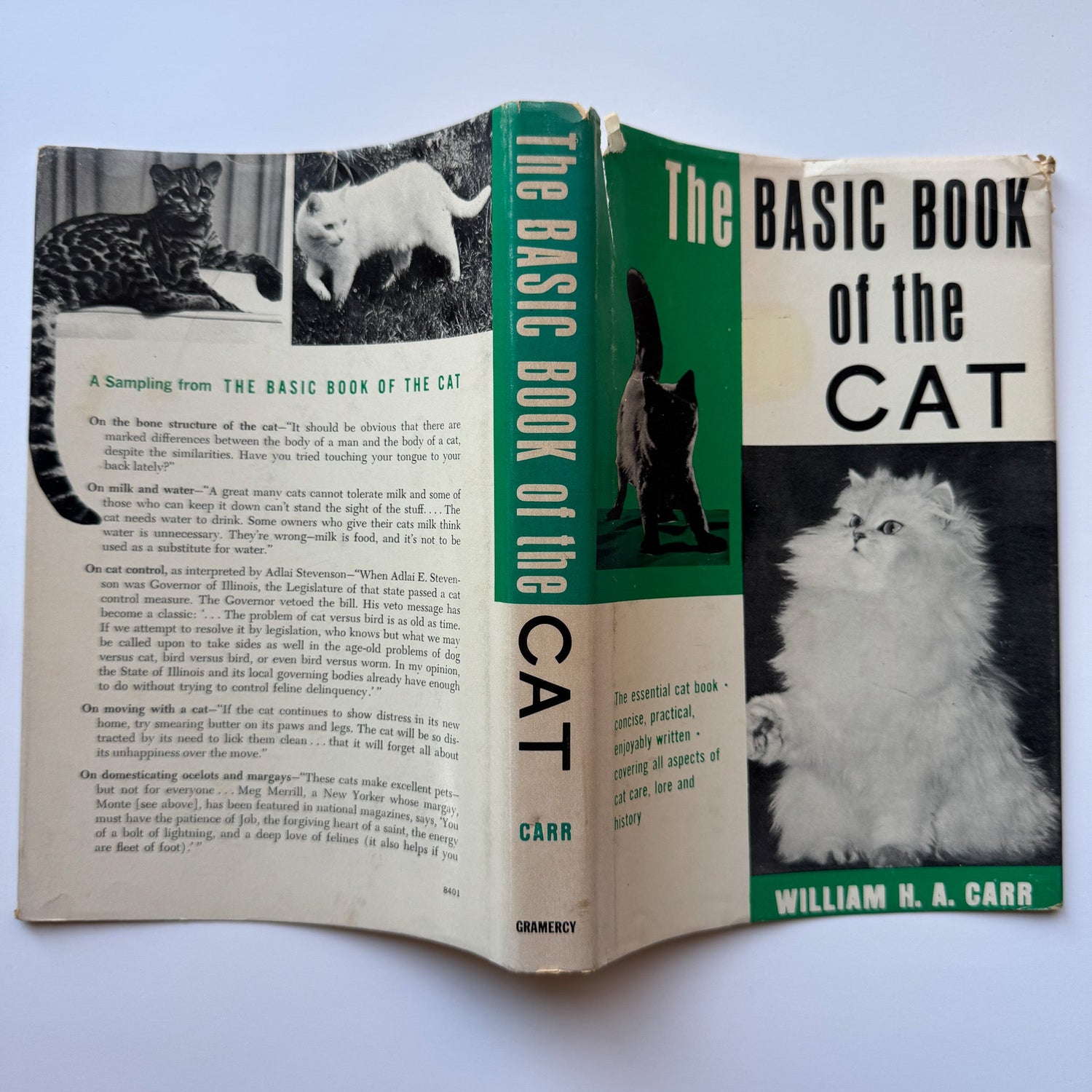 The Basic Book of the Cat, 1963, William H.A. Carr - Pretty Old Books