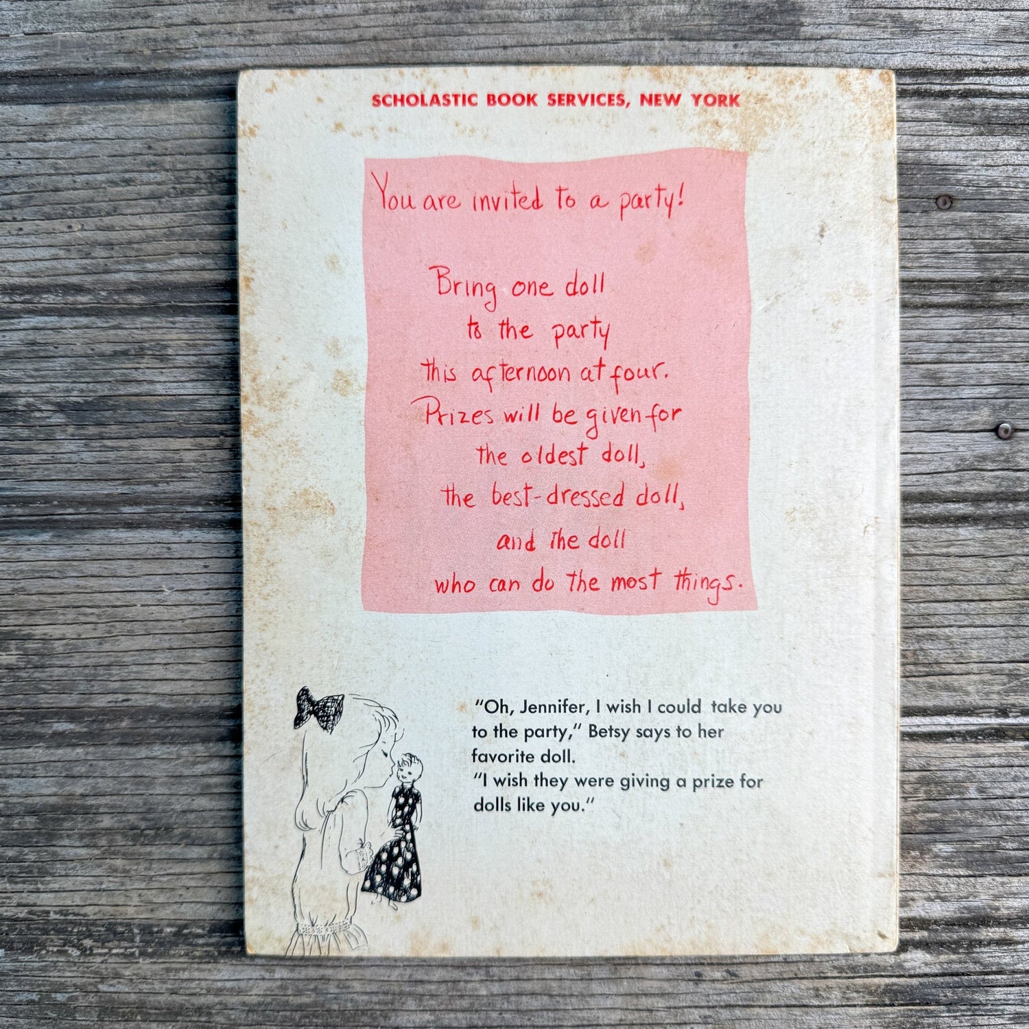 The Best-Loved Doll, Rebecca Caudill, Pictures by Elliott Gilbert, 1962 (1965 Scholastic Paperback) - Pretty Old Books