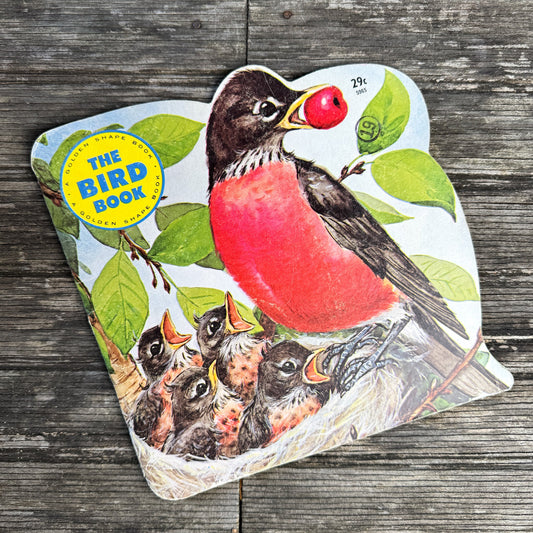 The Bird Book, A Golden Shape Book, 1971 - Pretty Old Books