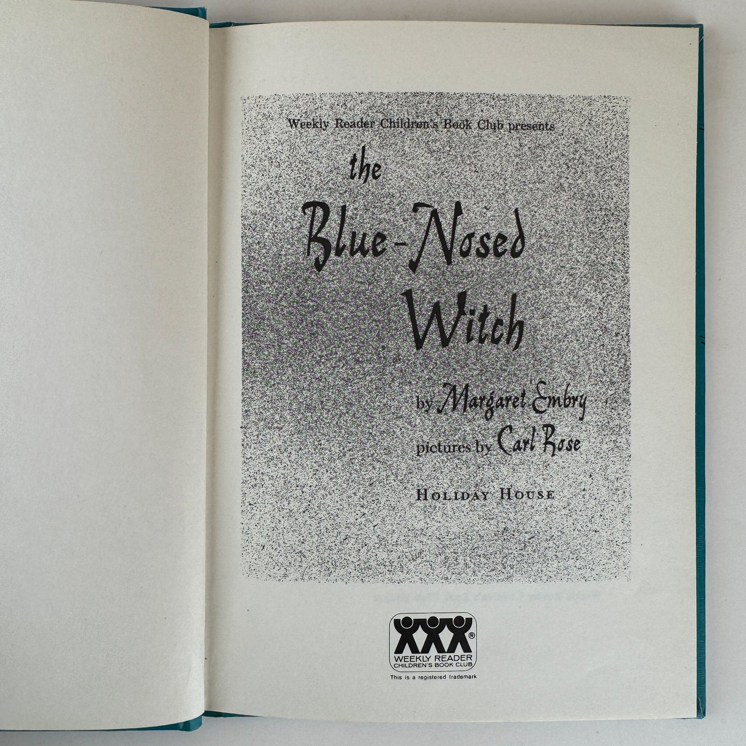 The Blue - Nosed Witch, Margaret Embry, Weekly Reader 1956 Hardcover - Pretty Old Books