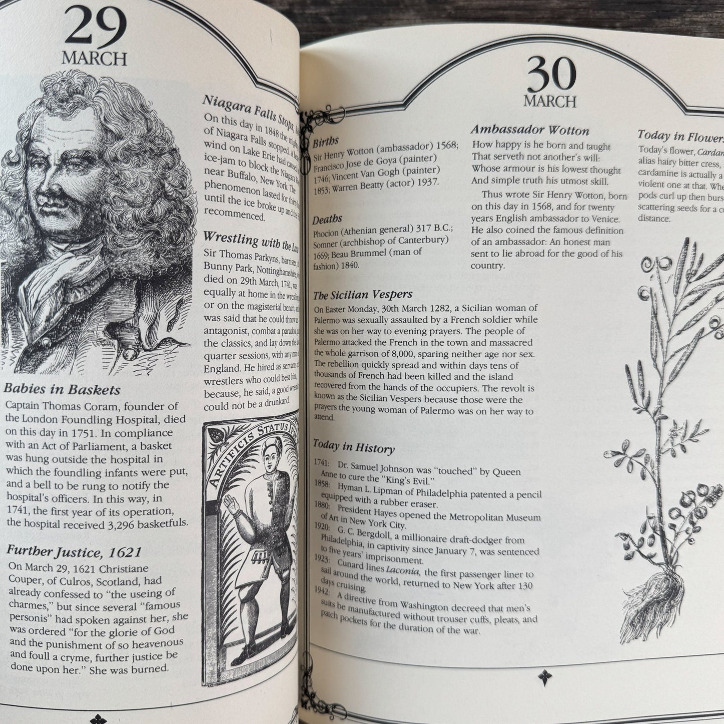 The Book of Days: Oddities and Curiosities in the 365 Days of the Calendar - Pretty Old Books