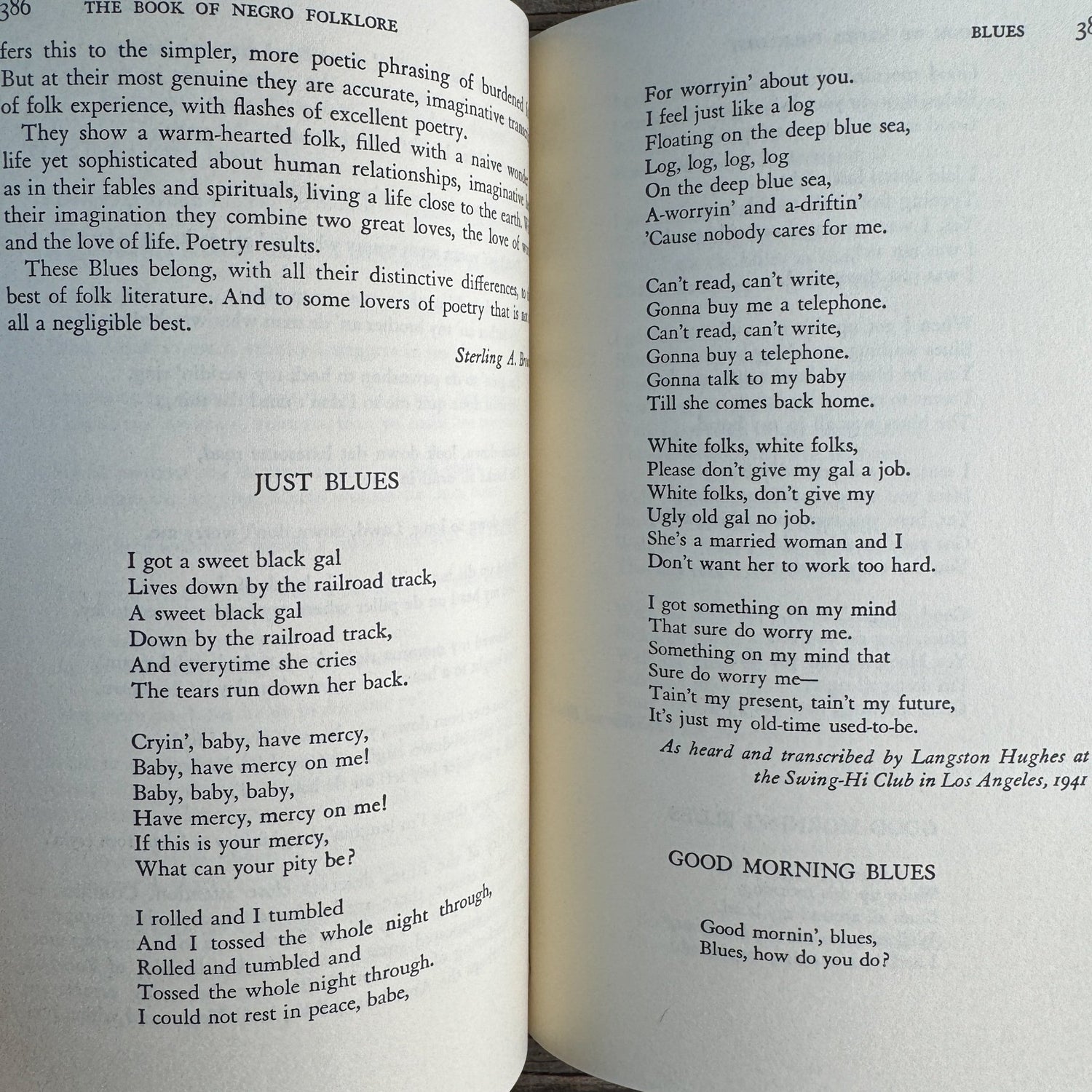 The Book of Negro Folklore, Langston Hughes and Arna Bontemps, 1958 - Pretty Old Books