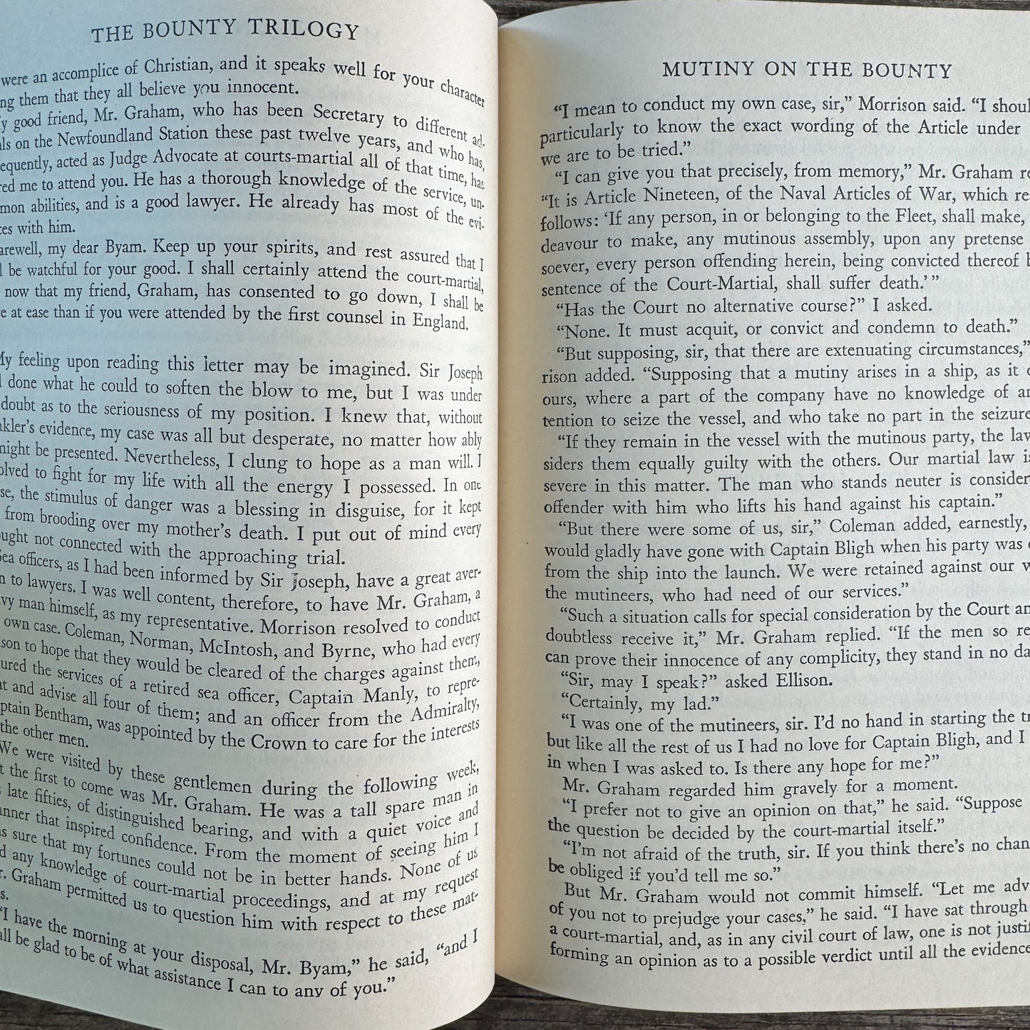 The Bounty Trilogy, Charles Nordhoff and James Norman Hall, 1951, N. C. Wyeth Illustrated Edition - Pretty Old Books