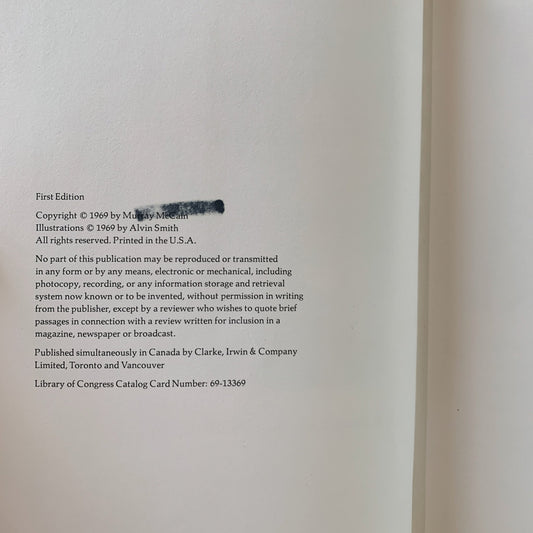 The Boy Who Walked Off the Page, Murray McCain, Hardcover 1969 Rare Book - Pretty Old Books