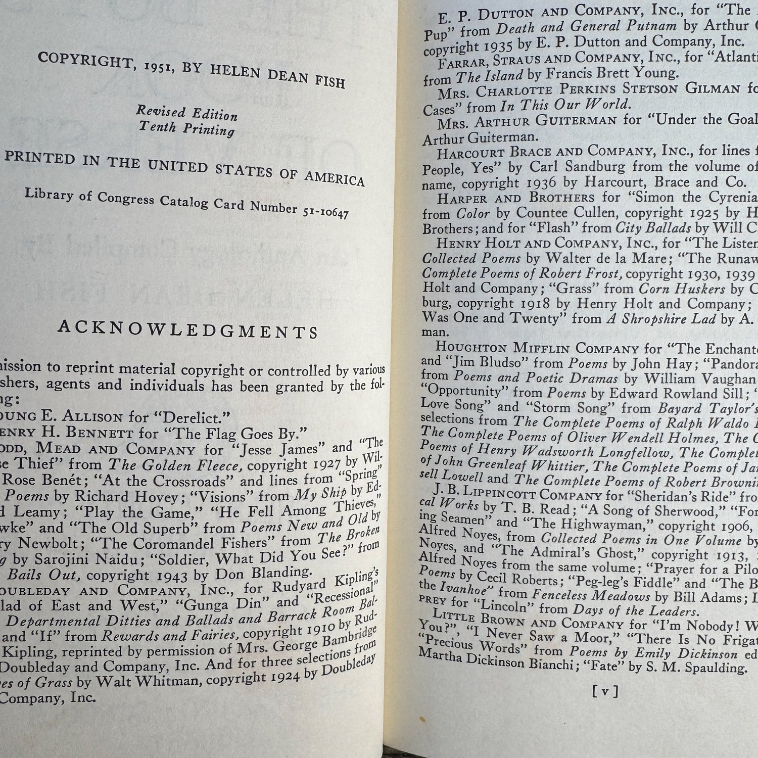 The Boy’s Book of Verse, 1951 Hardcover Poetry Anthology - Pretty Old Books