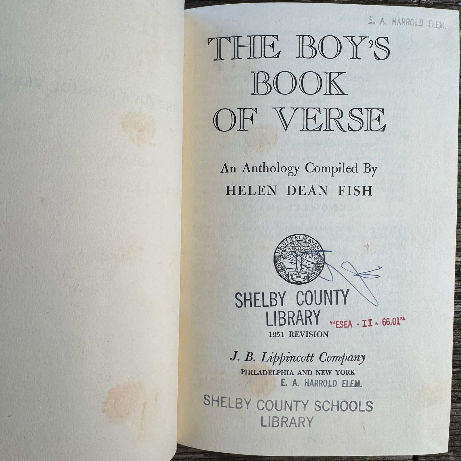 The Boy’s Book of Verse, 1951 Hardcover Poetry Anthology - Pretty Old Books