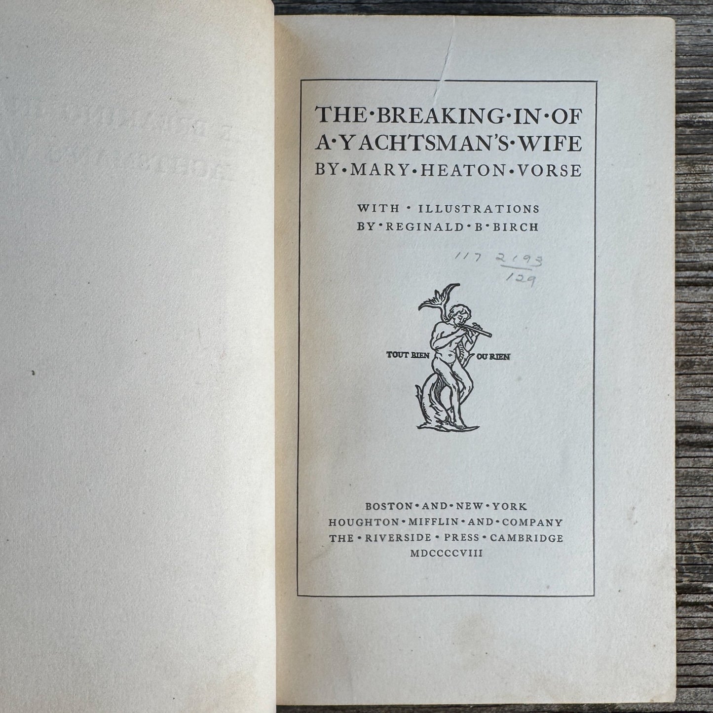 The Breaking In Of a Yachtsman's Wife, 1908, Illustrated - Pretty Old Books