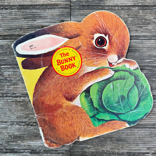 The Bunny Book, Richard Scarry, 1980 Golden Shape Book - Pretty Old Books
