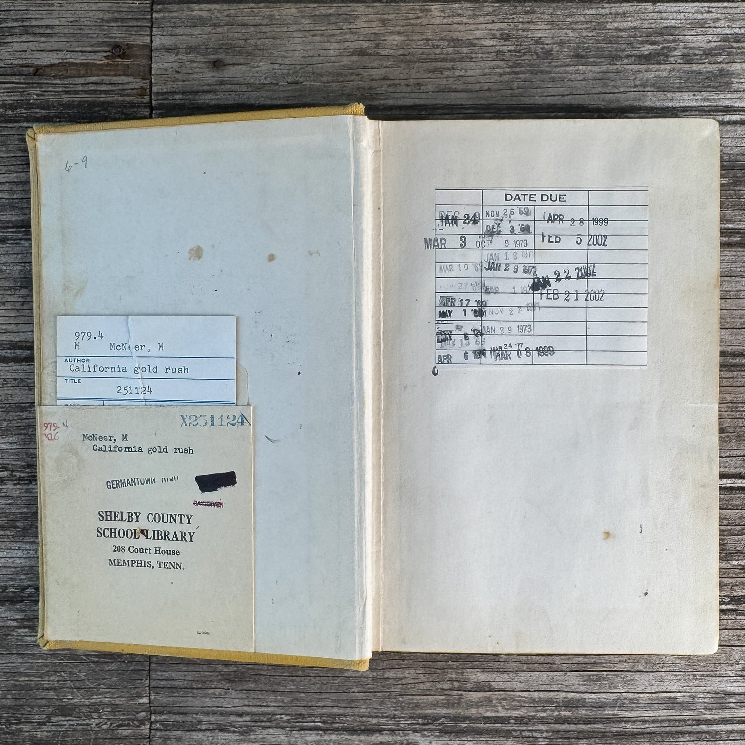 The California Gold Rush, May McNeer, 1950, Landmark Books Edition - Pretty Old Books