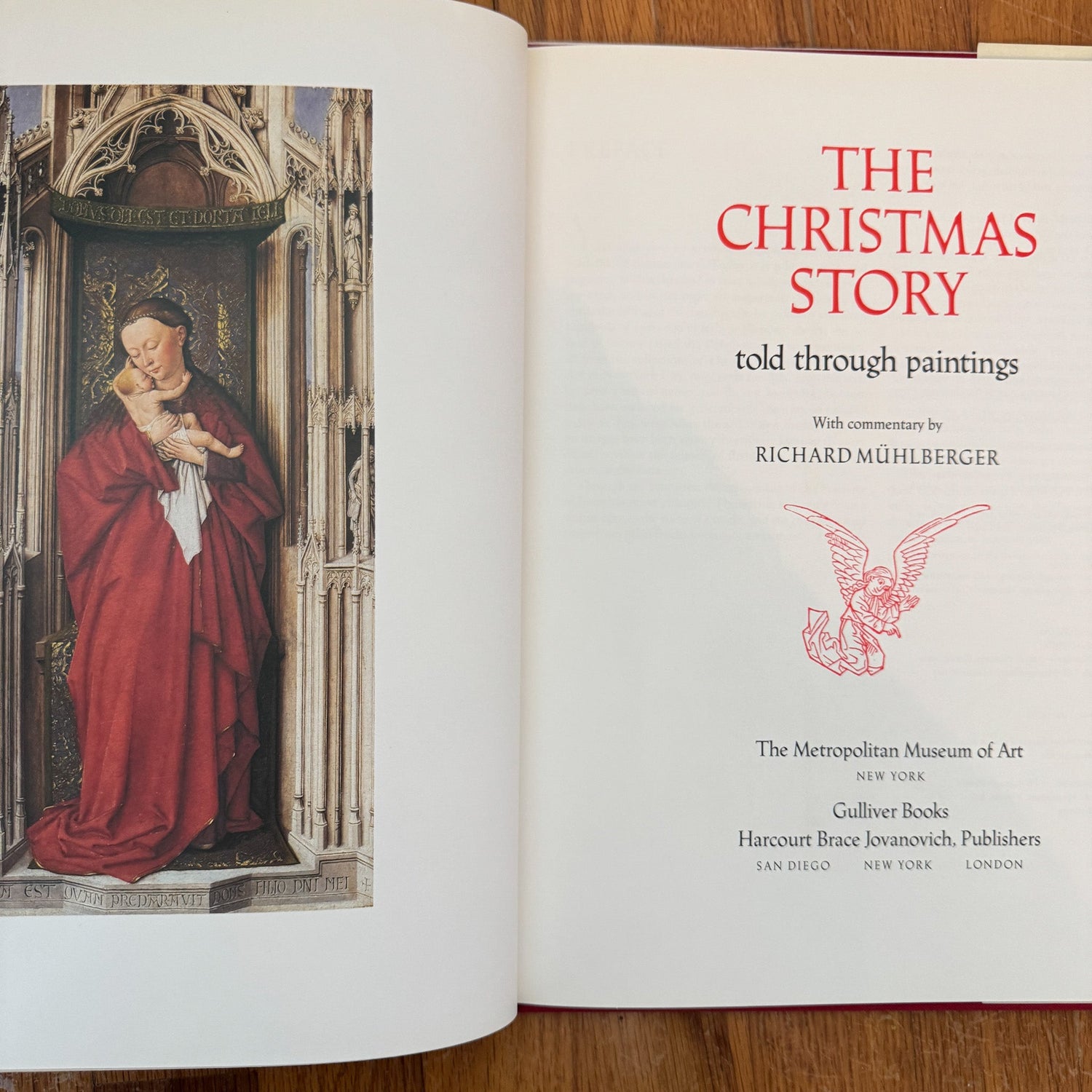 The Christmas Story Told Through Paintings, Metropolitan Museum of Art, 1990 - Pretty Old Books