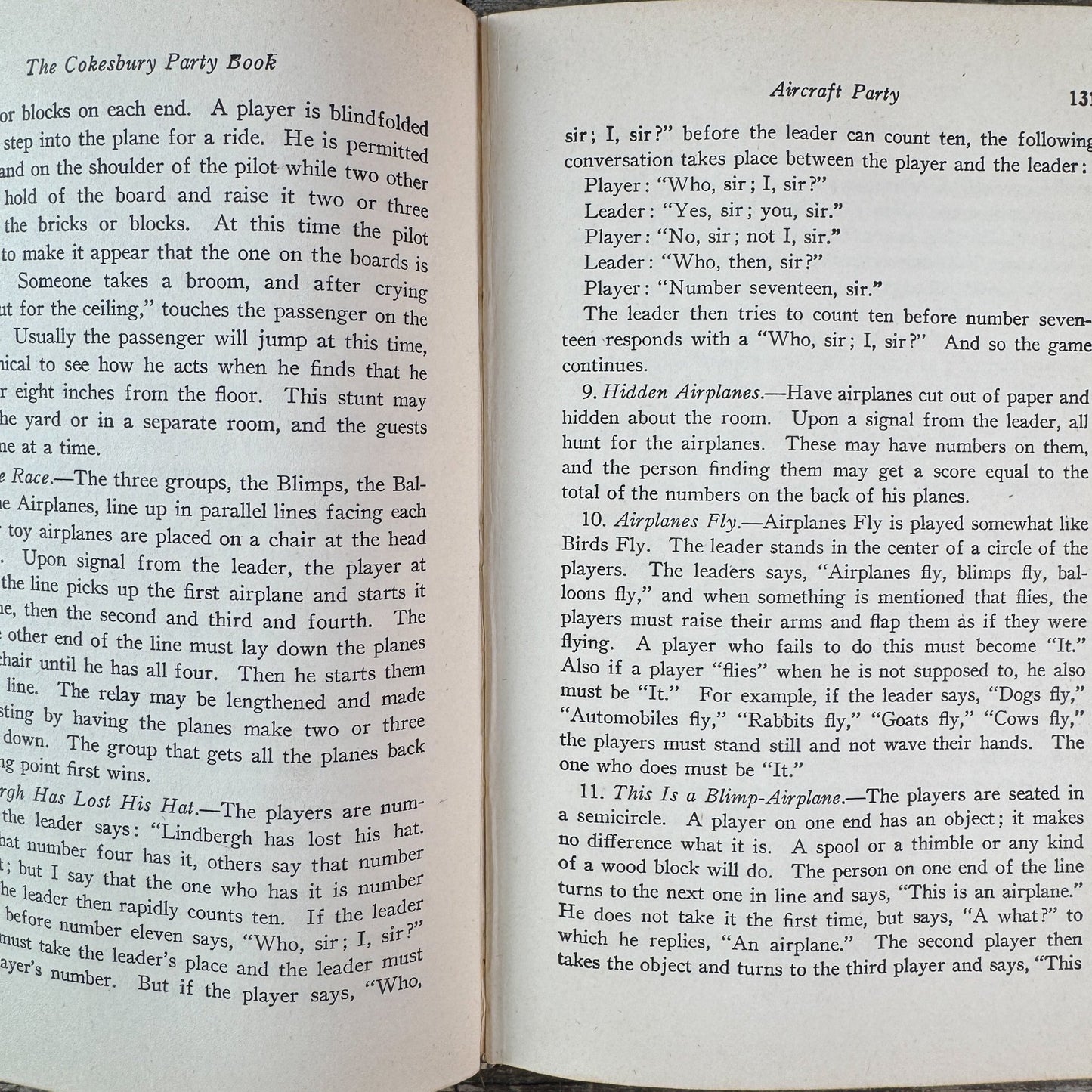 The Cokesbury Party Book, Arthur M. Depew, 1932 - Pretty Old Books