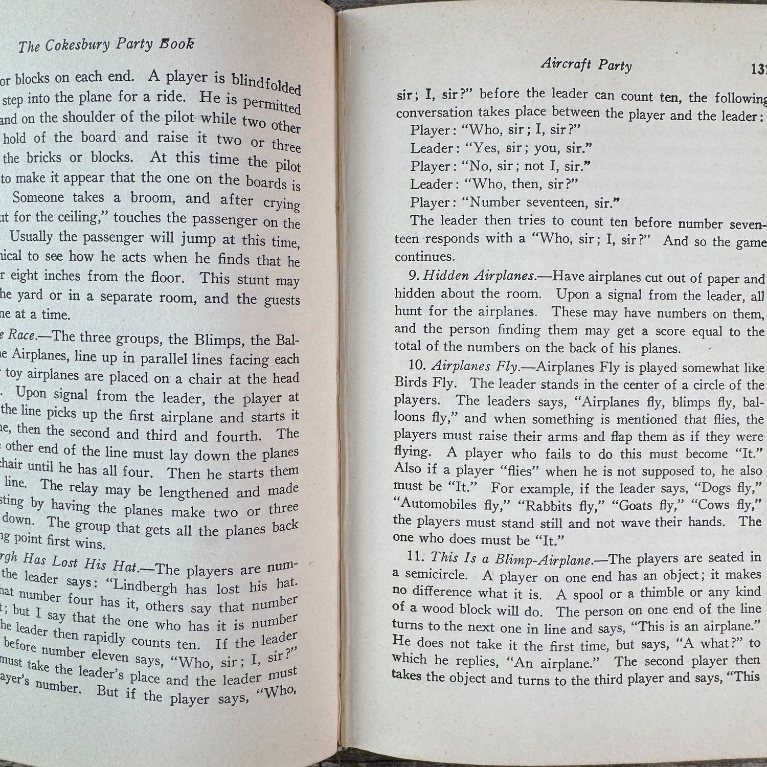 The Cokesbury Party Book, Arthur M. Depew, 1932 - Pretty Old Books