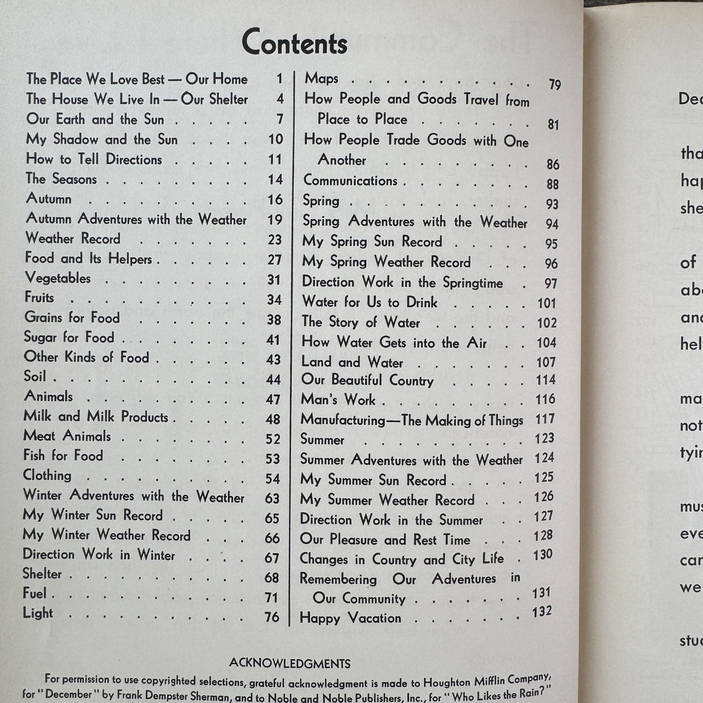 The Community Where I Live, Mid Century School Book for 3rd Grade - Pretty Old Books