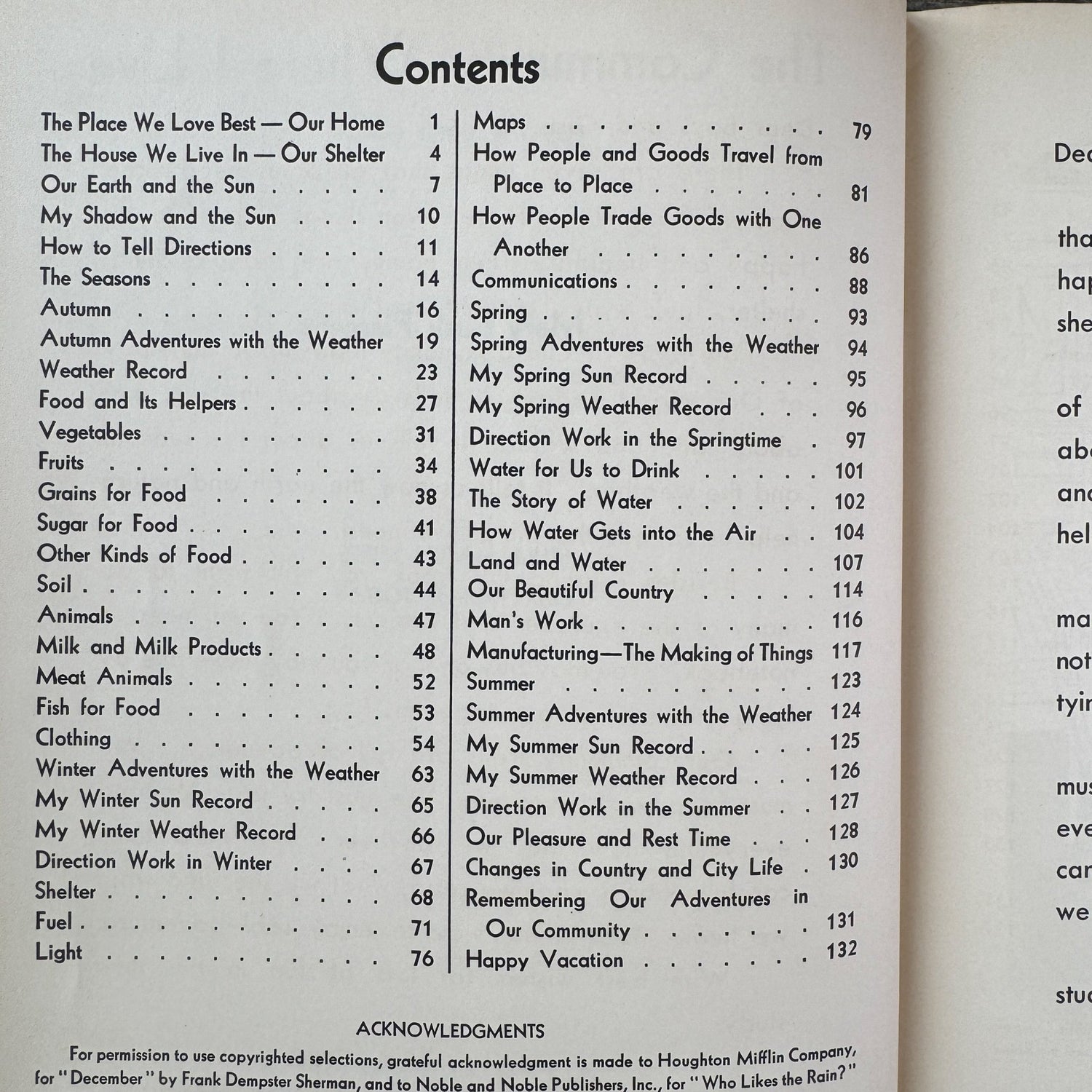 The Community Where I Live, Mid Century School Book for 3rd Grade - Pretty Old Books