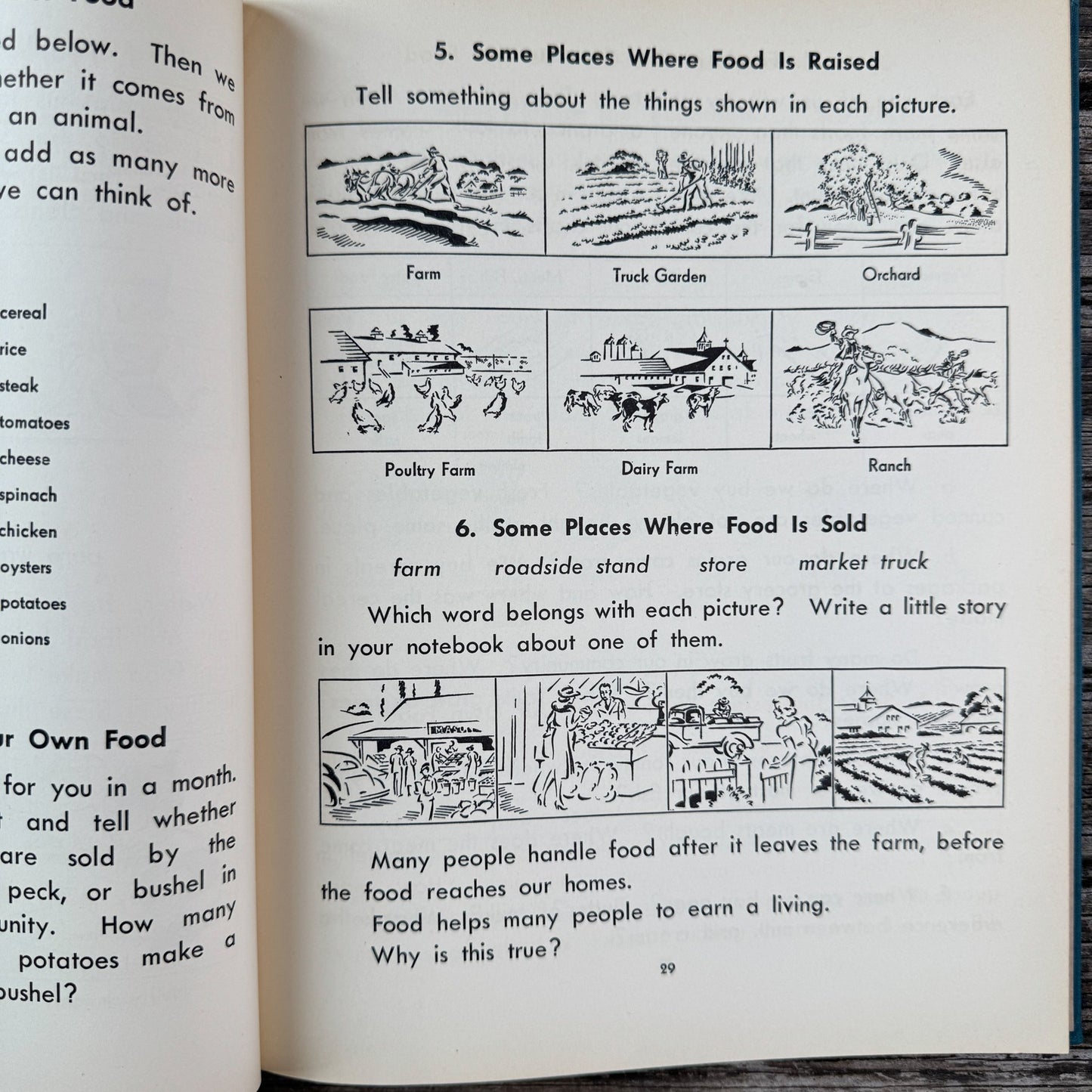 The Community Where I Live, Mid Century School Book for 3rd Grade - Pretty Old Books