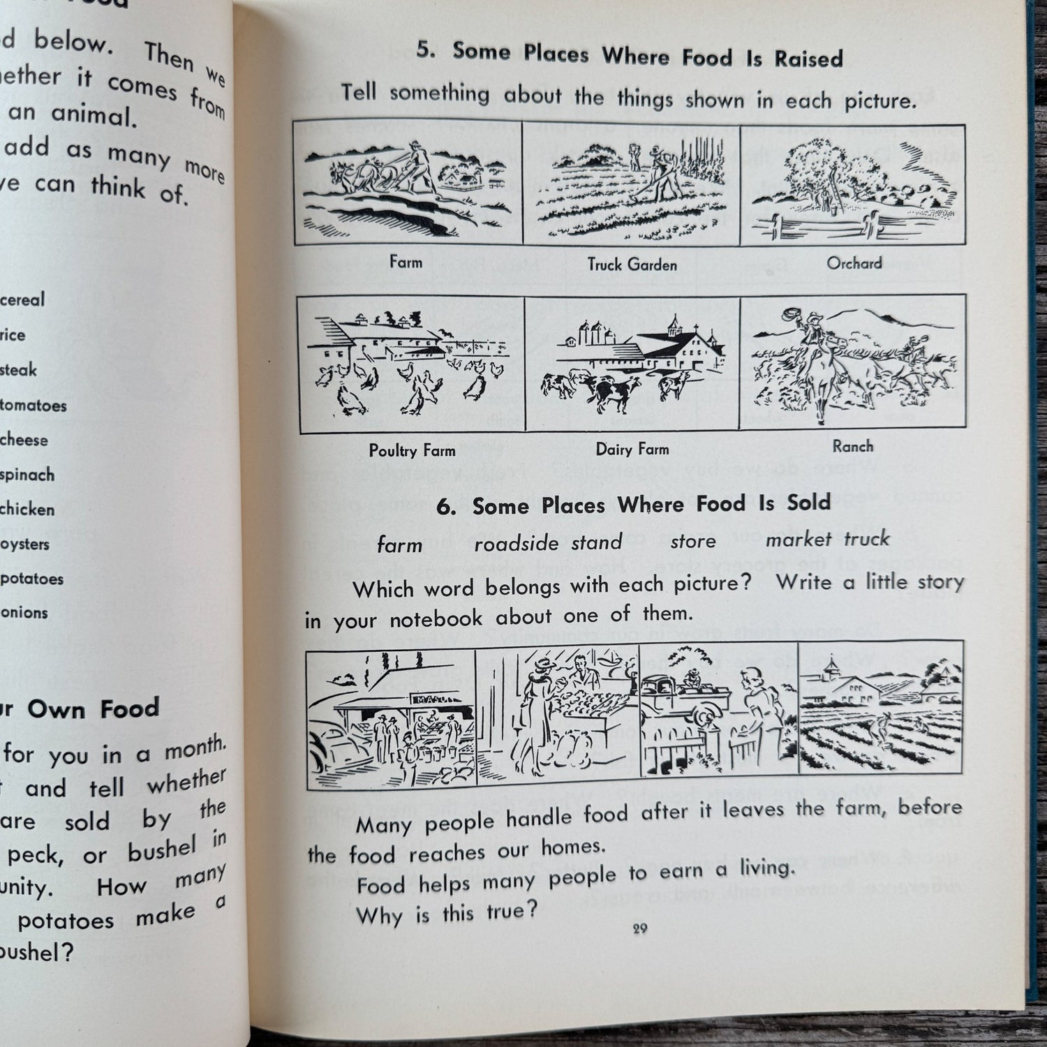 The Community Where I Live, Mid Century School Book for 3rd Grade - Pretty Old Books