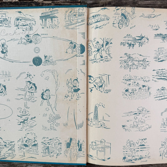 The Community Where I Live, Mid Century School Book for 3rd Grade - Pretty Old Books
