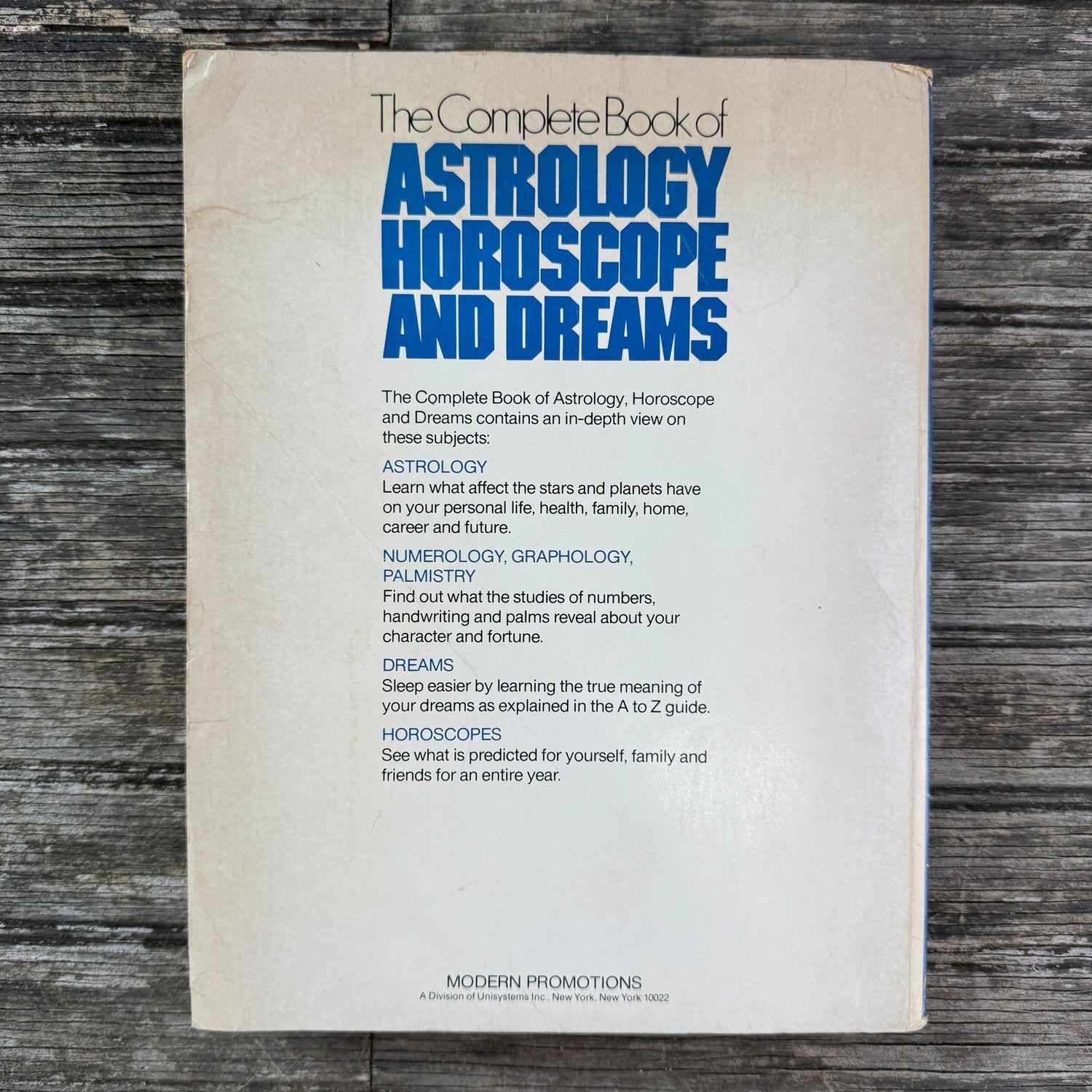 The Complete Book of Astrology, Horoscope and Dreams, 1979 - Pretty Old Books