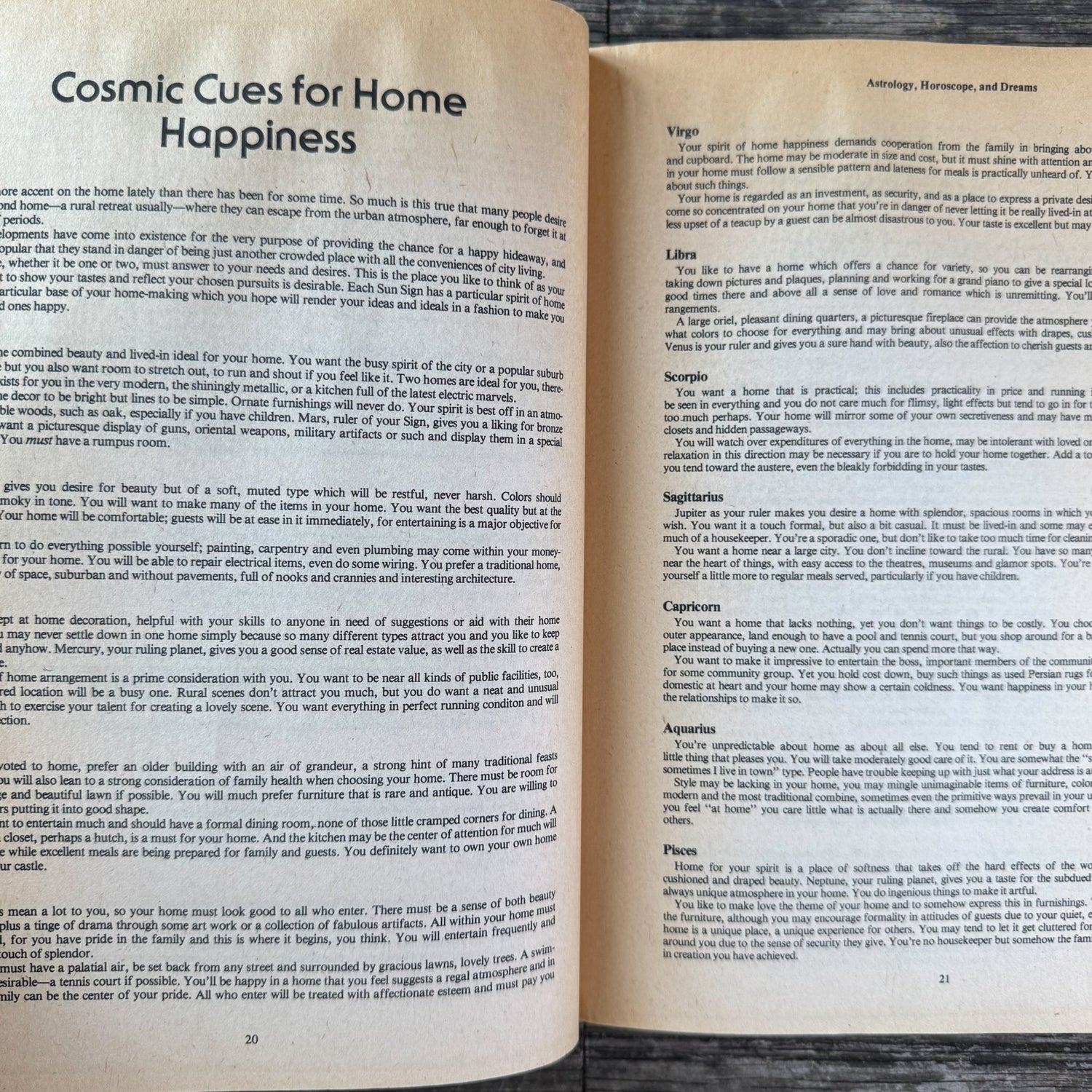 The Complete Book of Astrology, Horoscope and Dreams, 1979 - Pretty Old Books