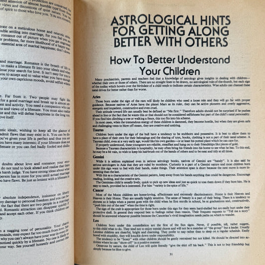 The Complete Book of Astrology, Horoscope and Dreams, 1979 - Pretty Old Books