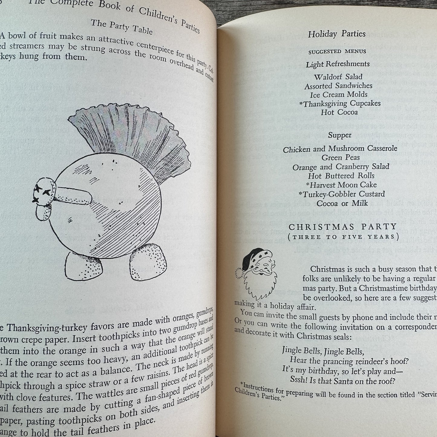 The Complete Book of Children's Parties, Florence Hamsher, 1949 - Pretty Old Books
