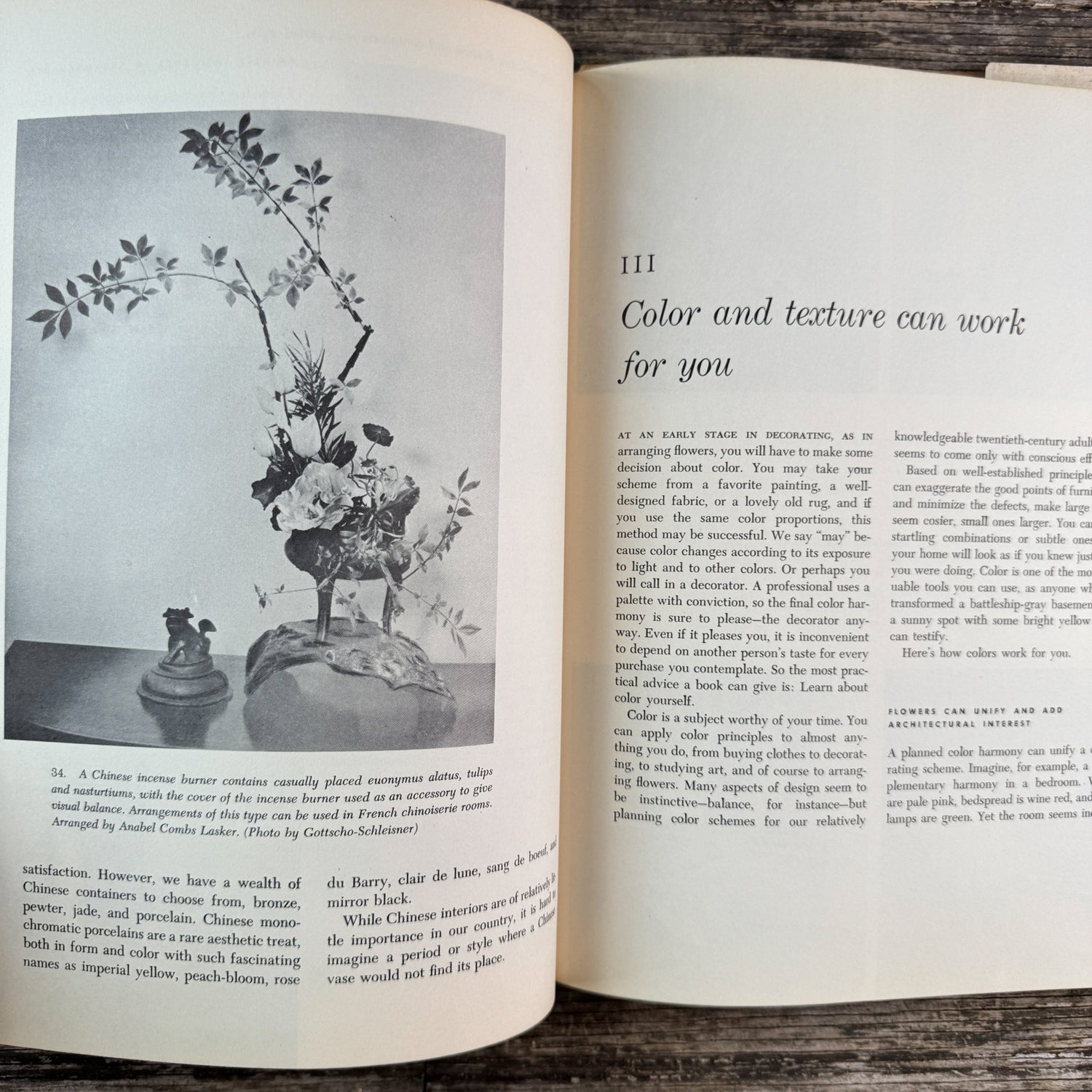 The Complete Book of Flowers and Plants for Interior Decoration, 1957 - Pretty Old Books