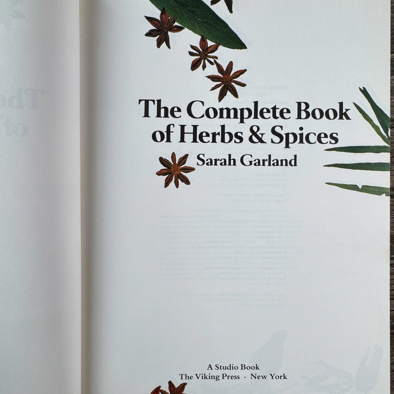 The Complete Book of Herbs and Spices by Sarah Garland, 1979 - Pretty Old Books