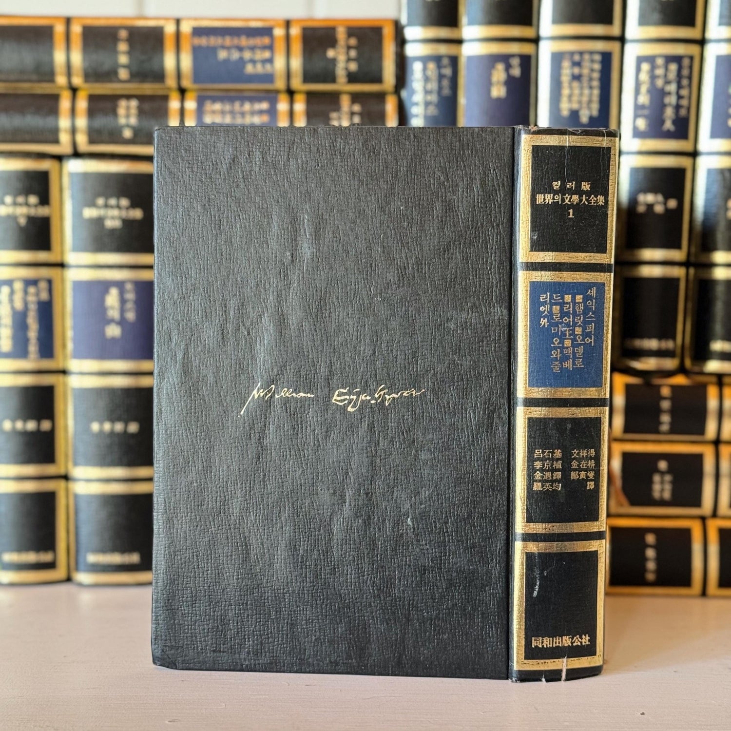 The Complete Works of World Literature, Korean Edition, Classic Literature Book Set, Blue Black Book Set - Pretty Old Books