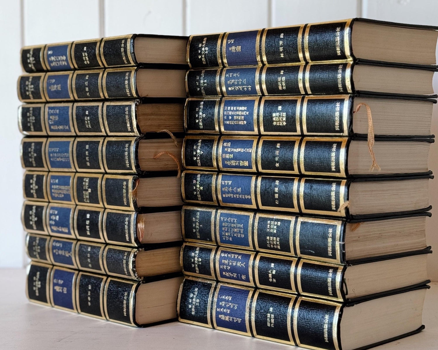The Complete Works of World Literature, Korean Edition, Classic Literature Book Set, Blue Black Book Set - Pretty Old Books