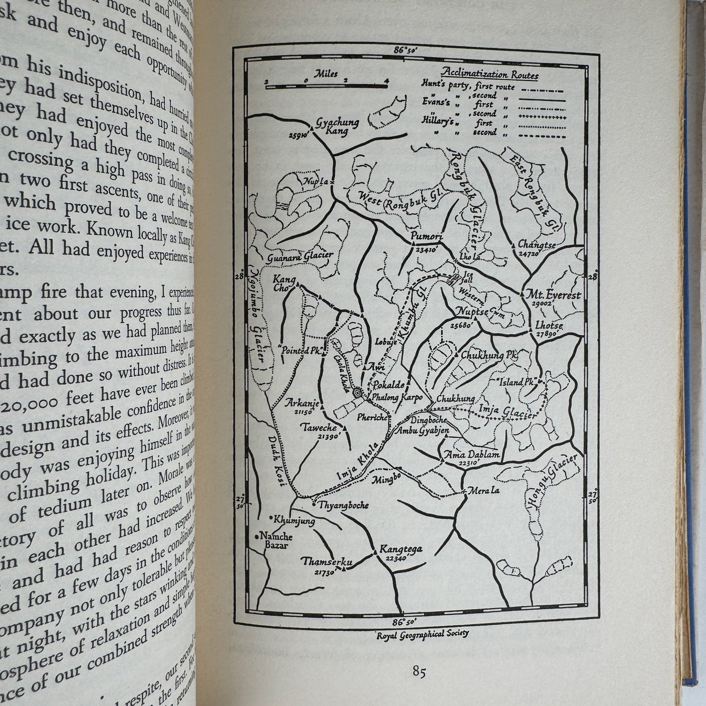 The Conquest of Everest, Sir John Hunt, 1954, 2nd Printing - Pretty Old Books