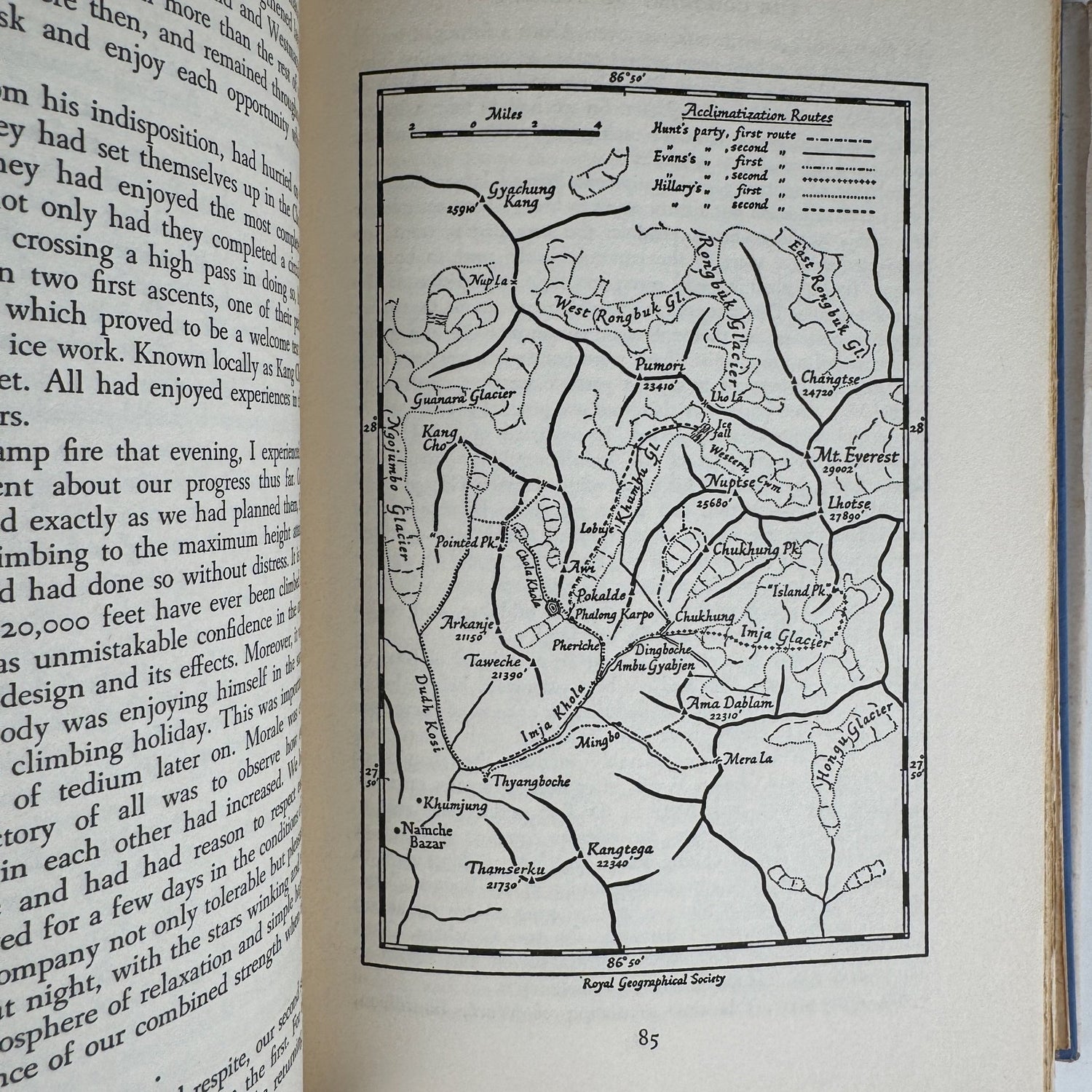 The Conquest of Everest, Sir John Hunt, 1954, 2nd Printing - Pretty Old Books