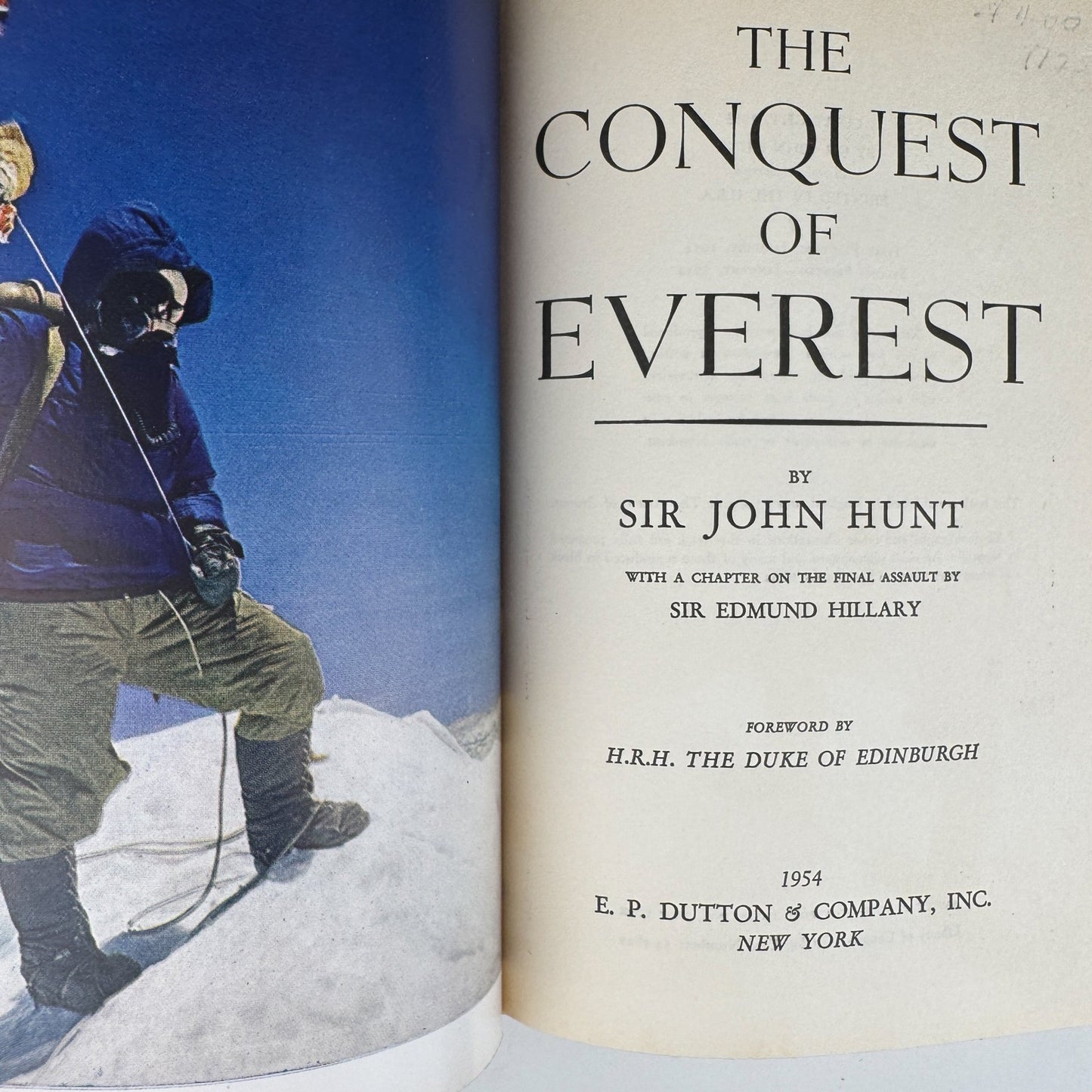 The Conquest of Everest, Sir John Hunt, 1954, 2nd Printing - Pretty Old Books