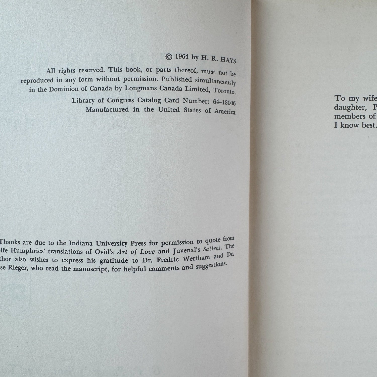 The Dangerous Sex: The Myth of Feminine Evil – H.R. Hays – 1964 - Pretty Old Books