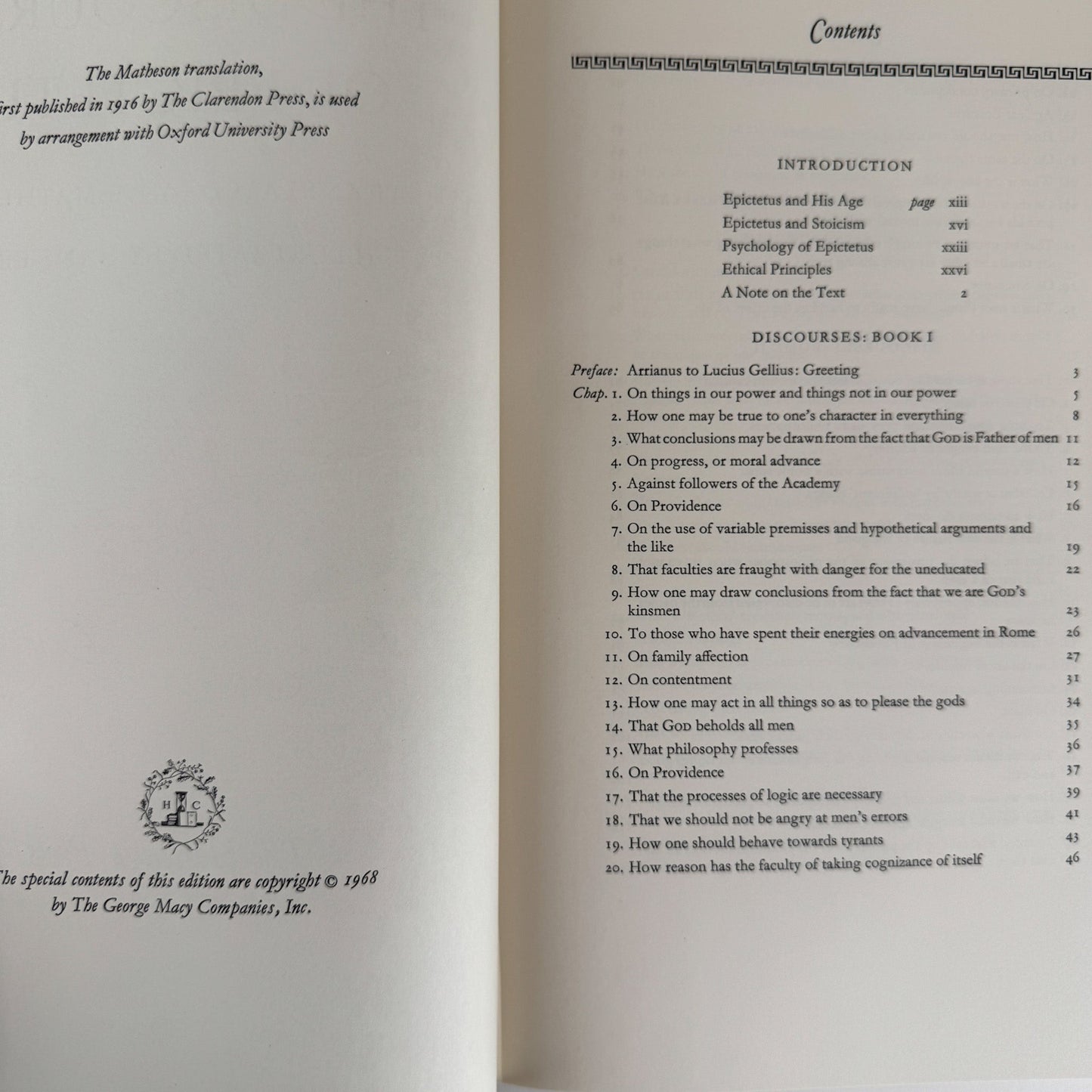 The Discourses of Epictetus, Heritage Press, 1968 - Pretty Old Books